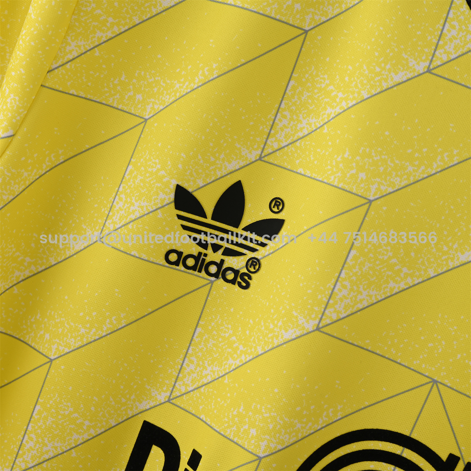 Unitedfootballkit.com | Retro Dortmund 1988-89 Home Jersey -Customize Name, Number and Patch | Worldwide Shipping