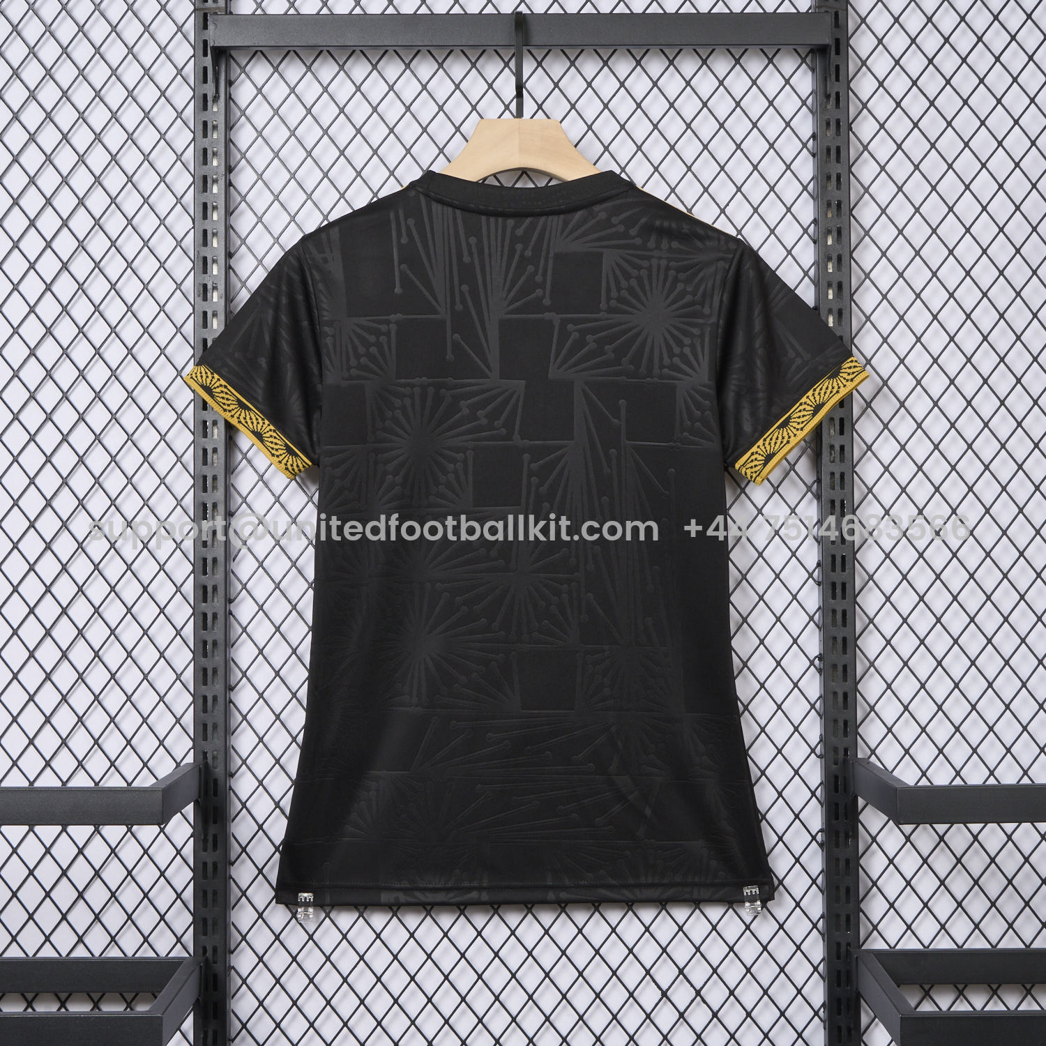 Unitedfootballkit.com | Women's Mexico 2025 Gold Cup Black Jersey - Fans Version -Customize Name, Number and Patch | Worldwide Shipping