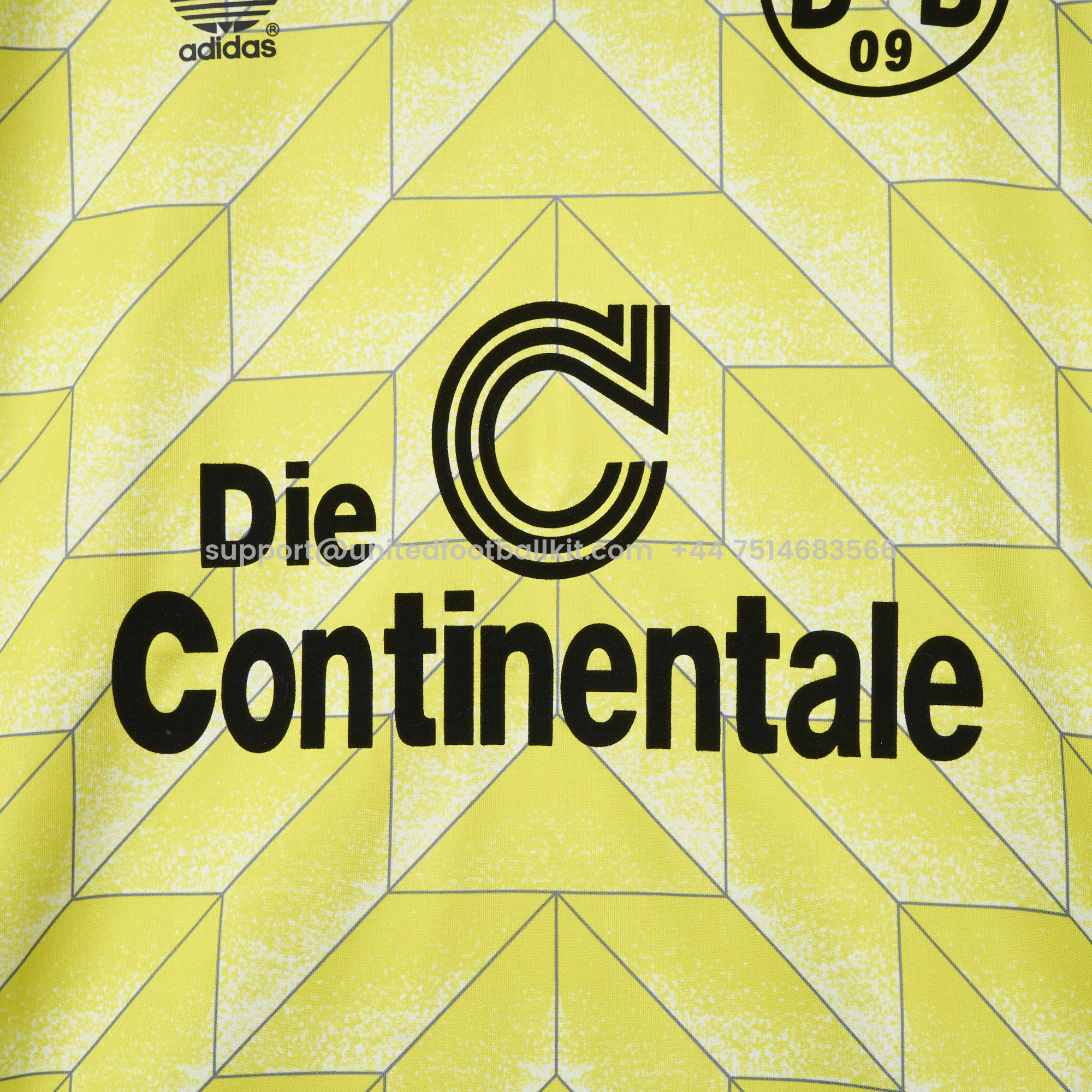 Unitedfootballkit.com | Dortmund Retro 1988 Home Shirt -Customize Name, Number and Patch | Worldwide Shipping