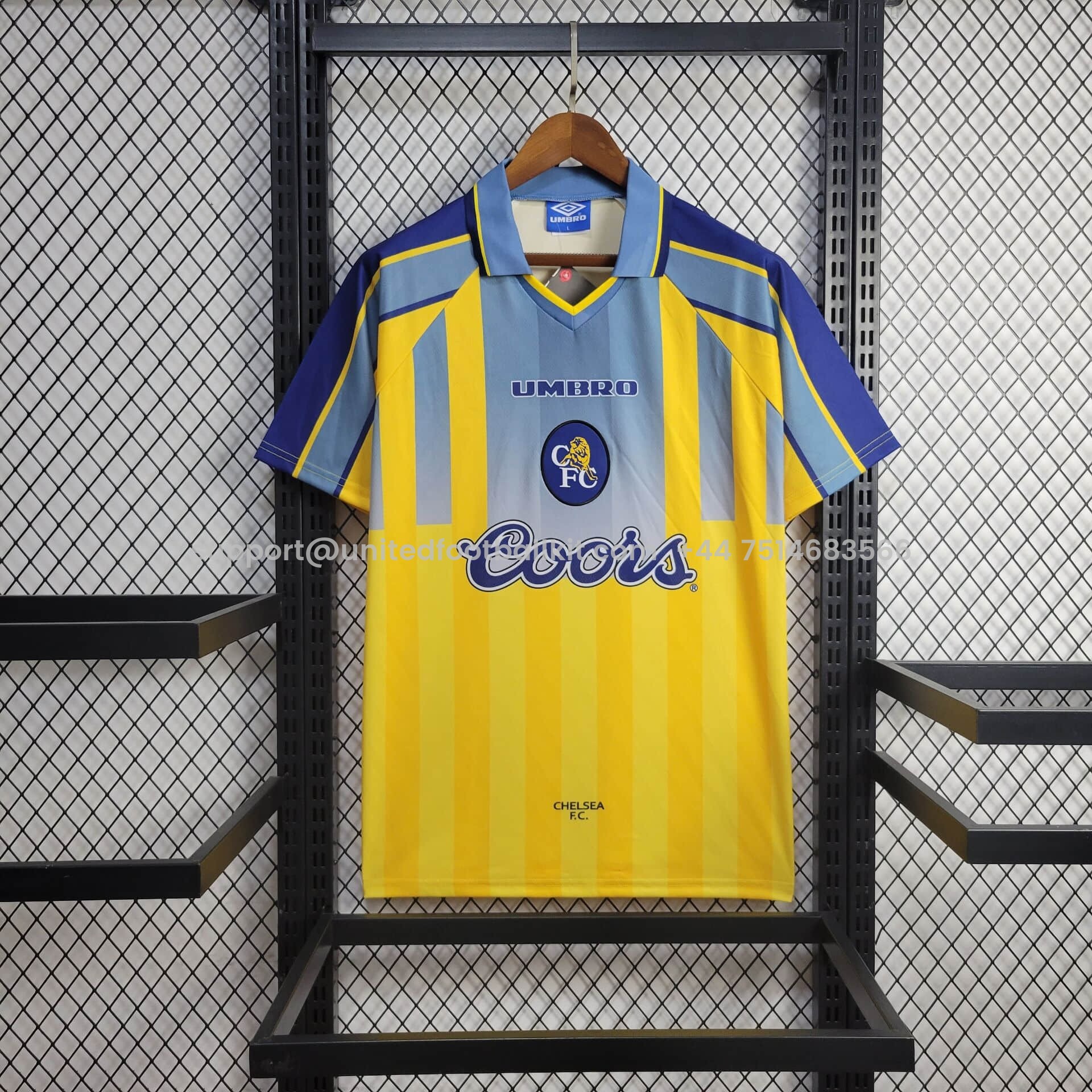 Unitedfootballkit.com | Retro C.H.E.L.S.E.A 1995-97 Away Stadium Jersey -Customize Name, Number and Patch | Worldwide Shipping
