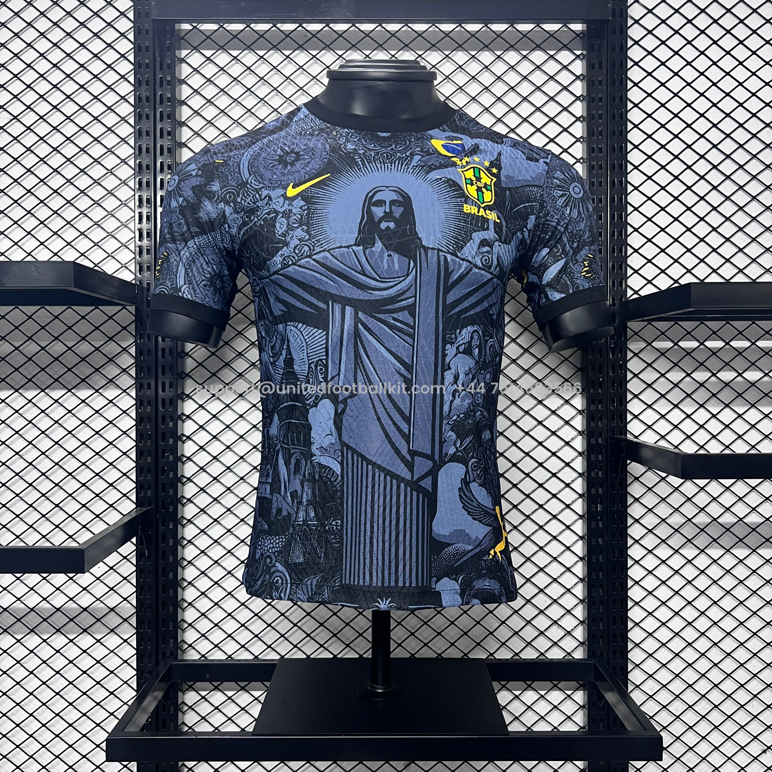 Unitedfootballkit.com | Brazil 2024 Christ the Redeemer Statue Special Edition Jersey - Player Version -Customize Name, Number and Patch | Worldwide Shipping