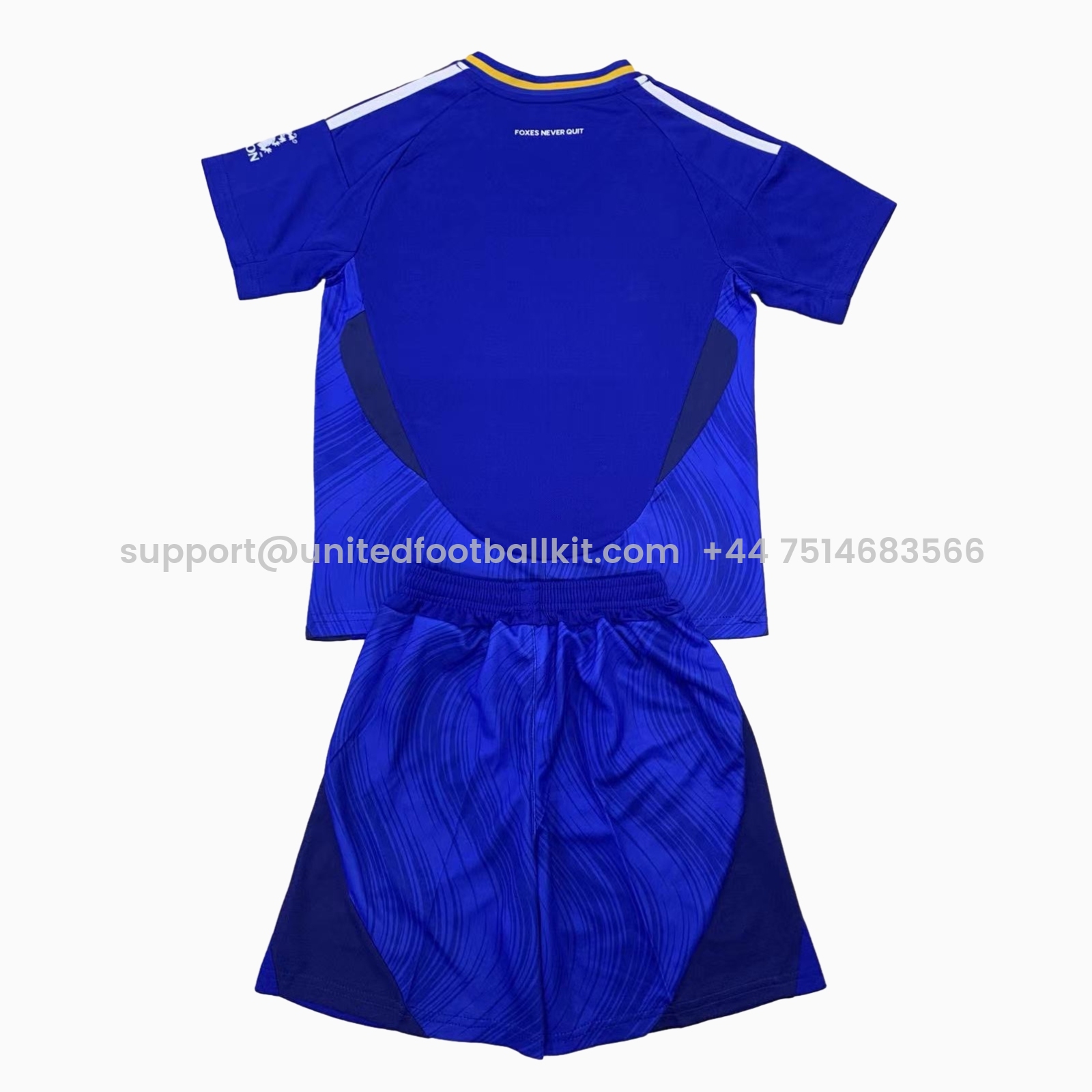 Unitedfootballkit.com | Leicester City 24-25 Home Men's Adult Jersey Set - Fans Version -Customize Name, Number and Patch | Worldwide Shipping