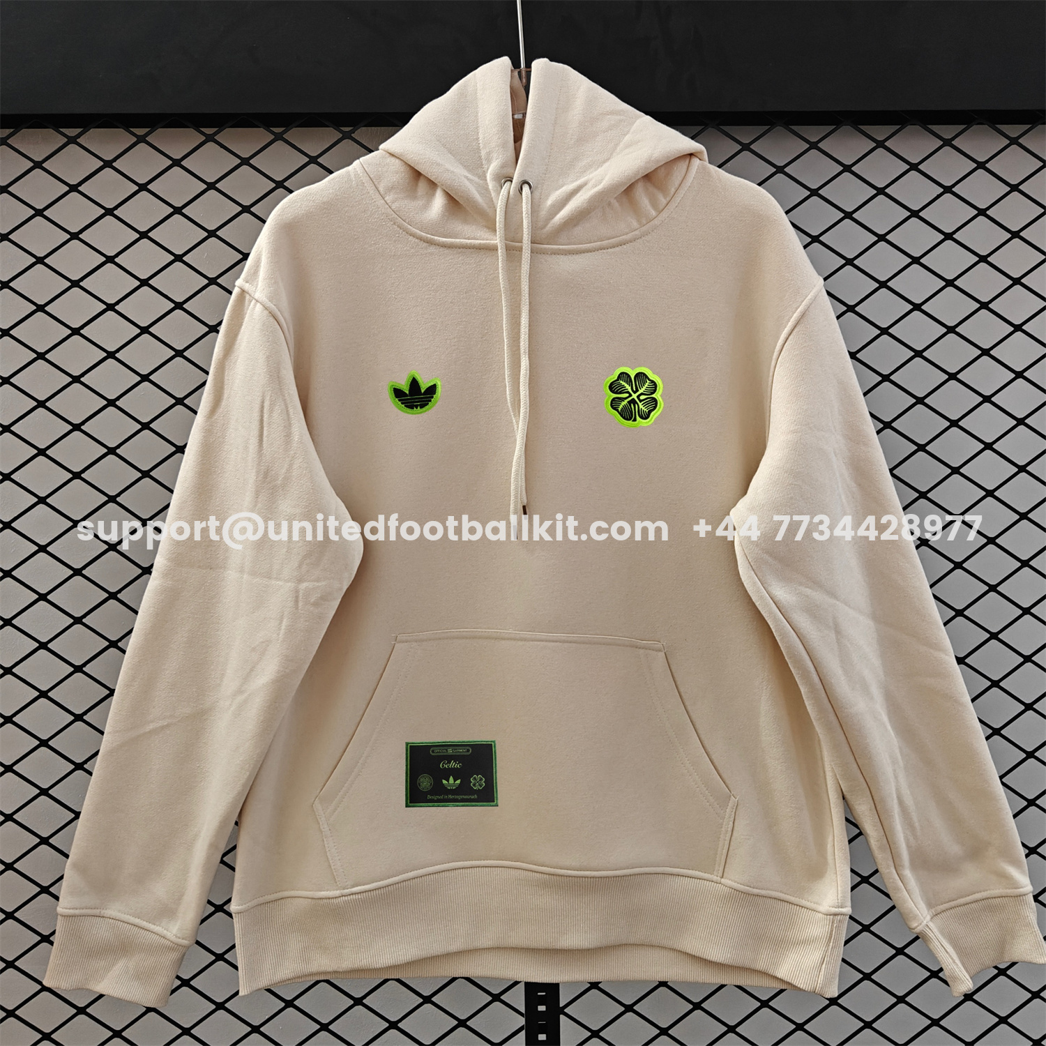Unitedfootballkit.com | Celtic 25-26 Originals Terrace Icon Unisex Pullover Hoodie -Customize Name, Number and Patch | Worldwide Shipping