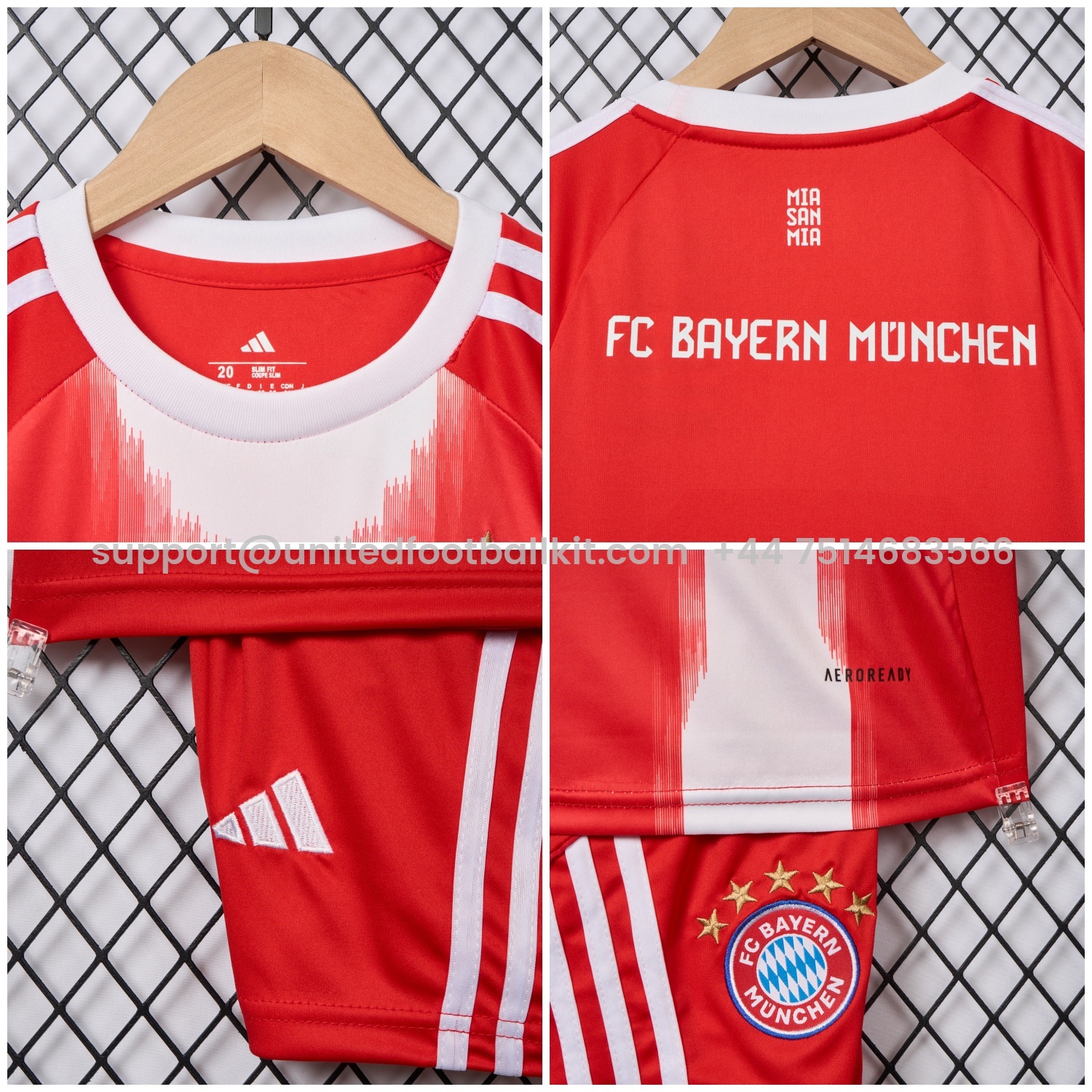 Unitedfootballkit.com | Bayern Munich 25-26 Home Müller Limited Edition Kids Kit -Customize Name, Number and Patch | Worldwide Shipping