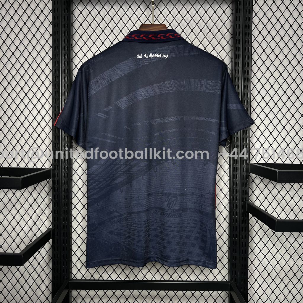 Unitedfootballkit.com | Retro Atletico Madrid 1996-97 Away Jersey -Customize Name, Number and Patch | Worldwide Shipping