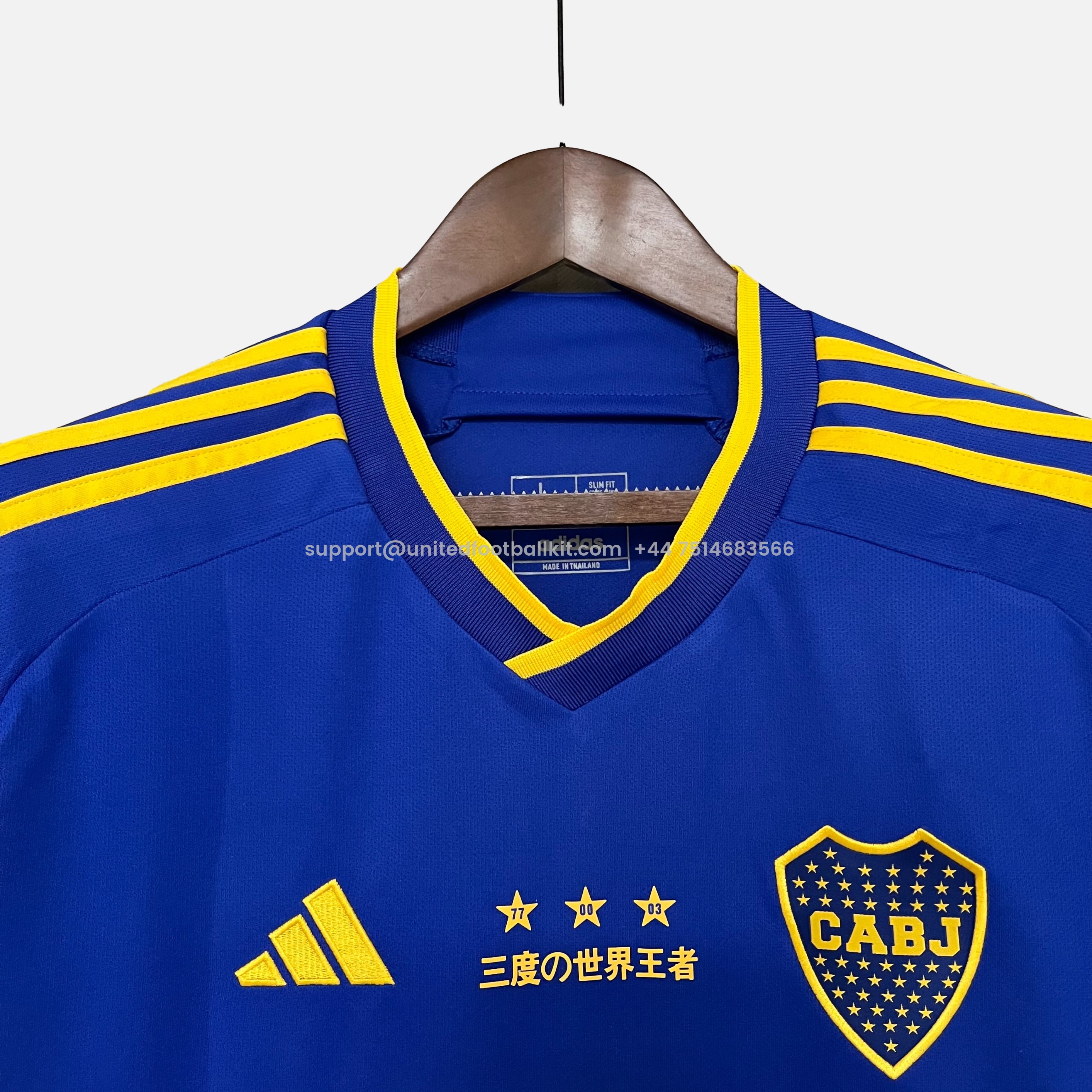 Unitedfootballkit.com | Boca Juniors 23-24 World Cup 20th Anniversary Jersey - Fans Version -Customize Name, Number and Patch | Worldwide Shipping