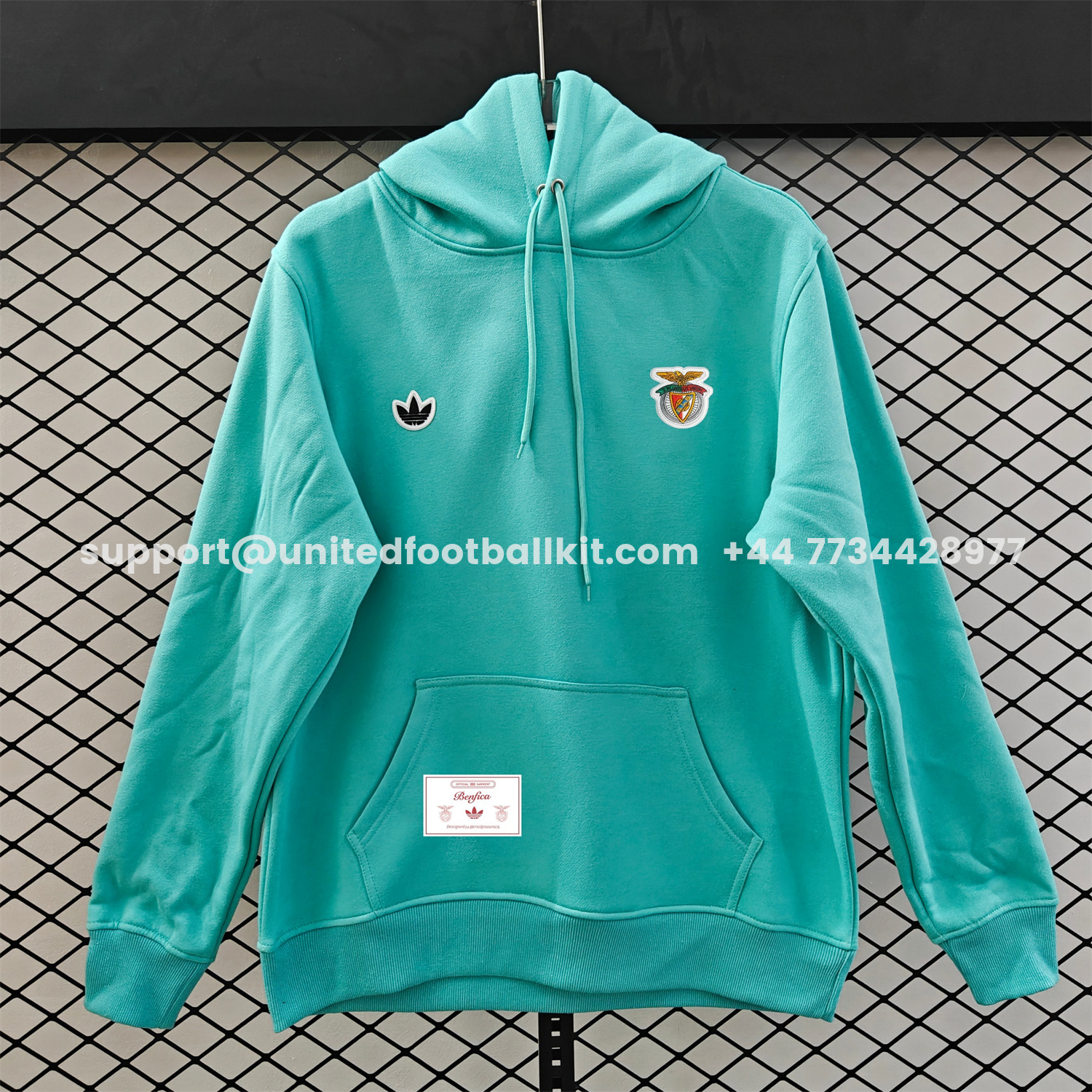 Unitedfootballkit.com | Benfica 25-26 Originals Terrace Icon Unisex Pullover Hoodie -Customize Name, Number and Patch | Worldwide Shipping