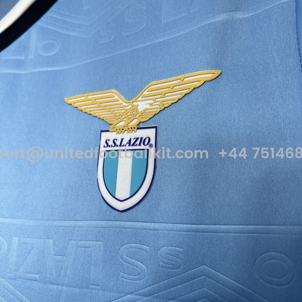 Unitedfootballkit.com | Lazio 24-25 Home Stadium Jersey - Fans Version -Customize Name, Number and Patch | Worldwide Shipping