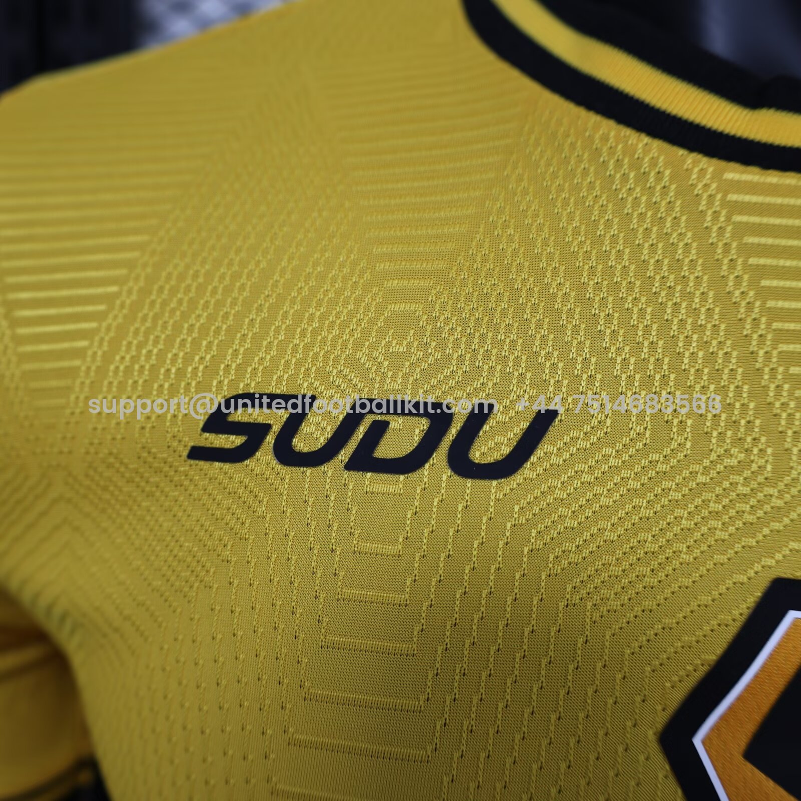Unitedfootballkit.com | Wolverhampton Wanderers Wolves 24-25 Home Jersey - Player Version -Customize Name, Number and Patch | Worldwide Shipping