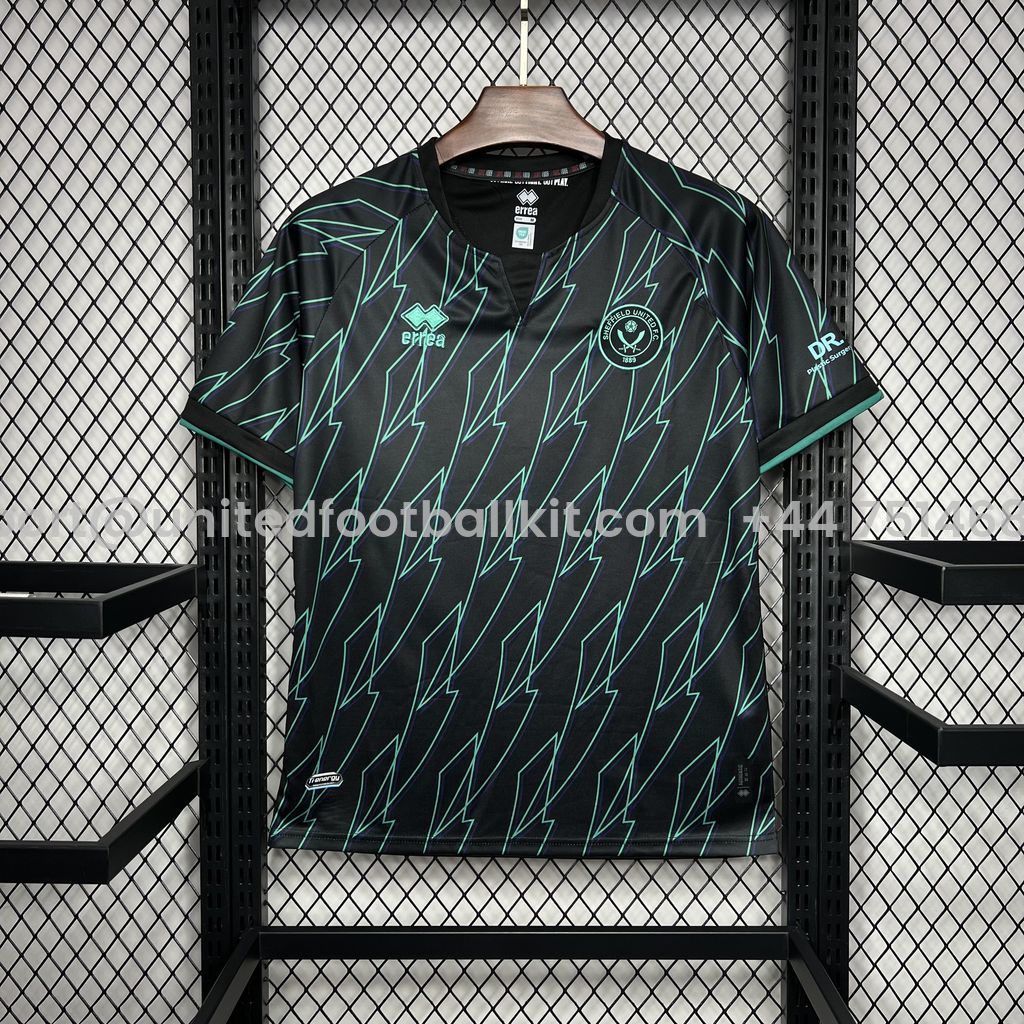 Unitedfootballkit.com | Sheffield United 24-25 Away Jersey -Customize Name, Number and Patch | Worldwide Shipping