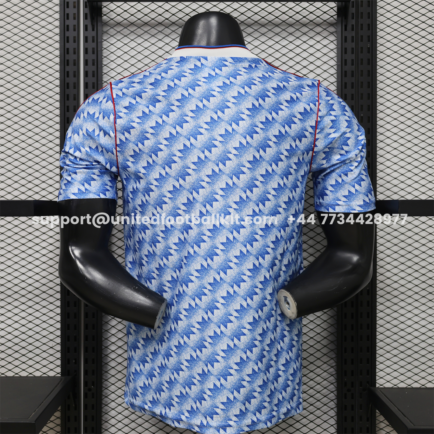 Unitedfootballkit.com | Manchester United 26-27 Terrace Icon Retro Casual Style Blue Jersey - Player Version -Customize Name, Number and Patch | Worldwide Shipping