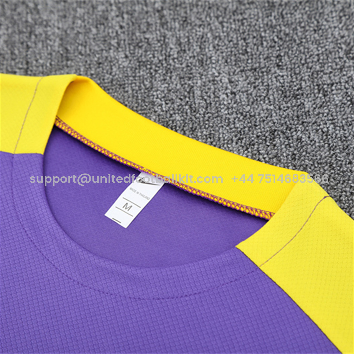 Unitedfootballkit.com | Atletico Madrid 25-26 Short-Sleeve Training Set - Purple Top & Royal Blue shorts -Customize Name, Number and Patch | Worldwide Shipping