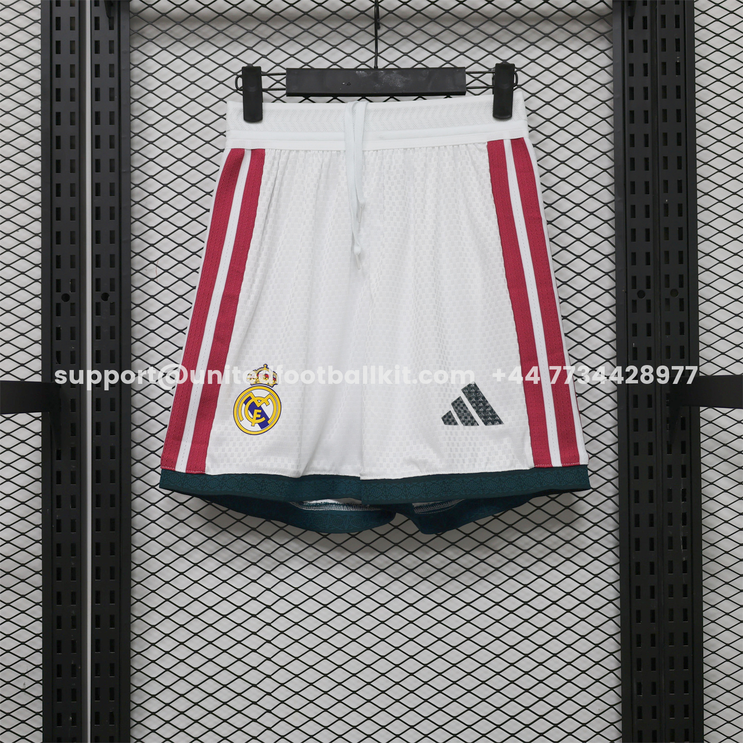 Unitedfootballkit.com | Real Madrid 26-27 Home Shorts - Player Version -Customize Name, Number and Patch | Worldwide Shipping