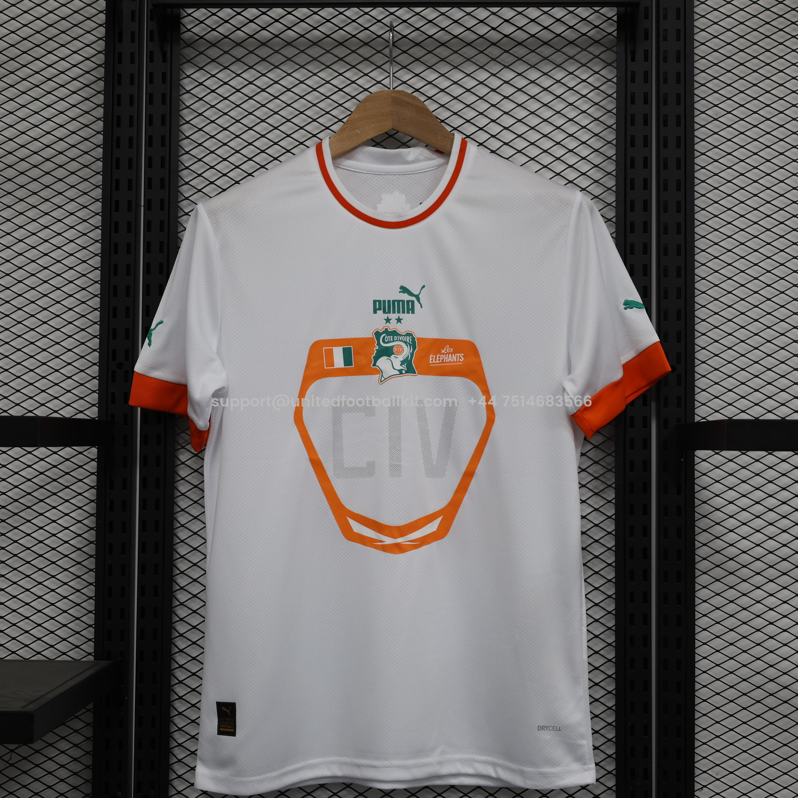 Unitedfootballkit.com | Cote d'Ivoire 22-23 Away Stadium Jersey - Fans Version -Customize Name, Number and Patch | Worldwide Shipping