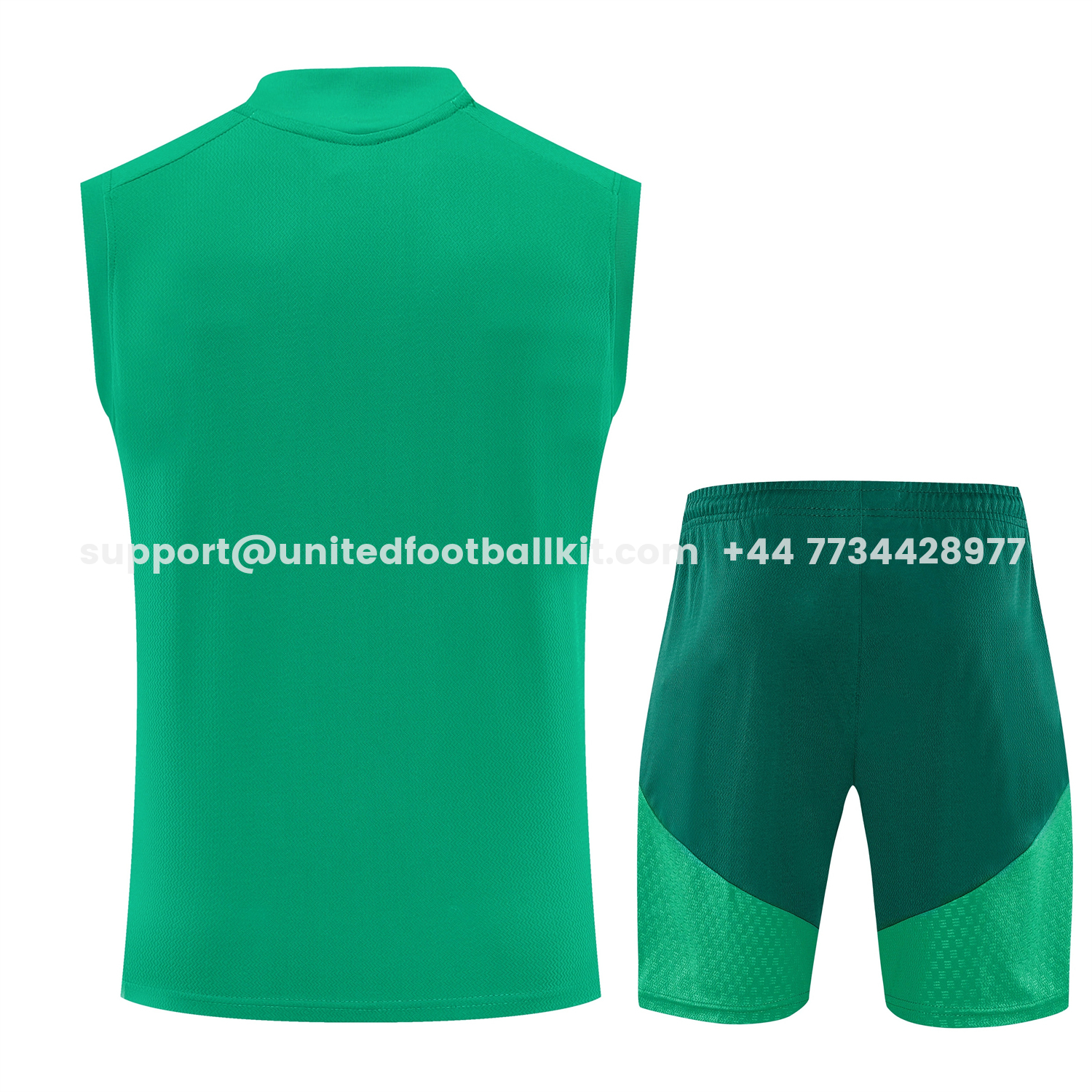 Unitedfootballkit.com | Algeria 2026 Vest Training Set - Green Vest and Shorts -Customize Name, Number and Patch | Worldwide Shipping