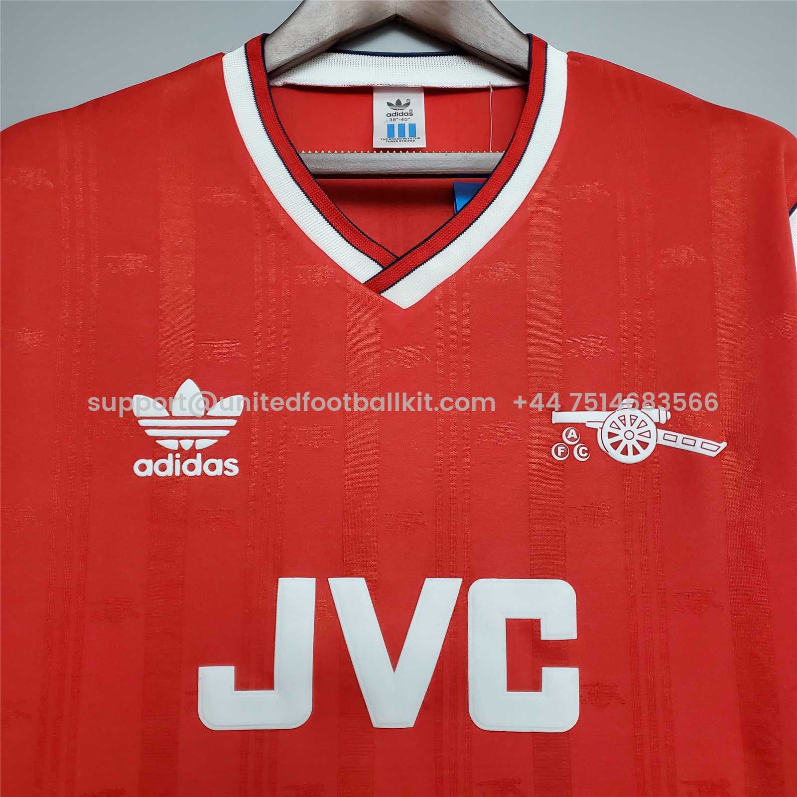 Unitedfootballkit.com | Retro Arsenal 86-88 Home Stadium Jersey -Customize Name, Number and Patch | Worldwide Shipping