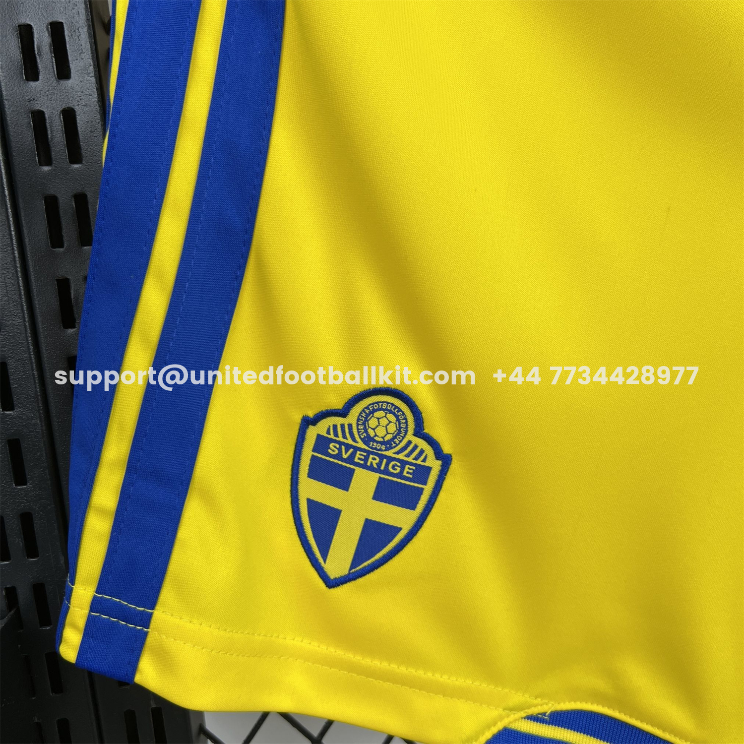 Unitedfootballkit.com | Sweden 2026 Yellow Shorts - Fans Version -Customize Name, Number and Patch | Worldwide Shipping