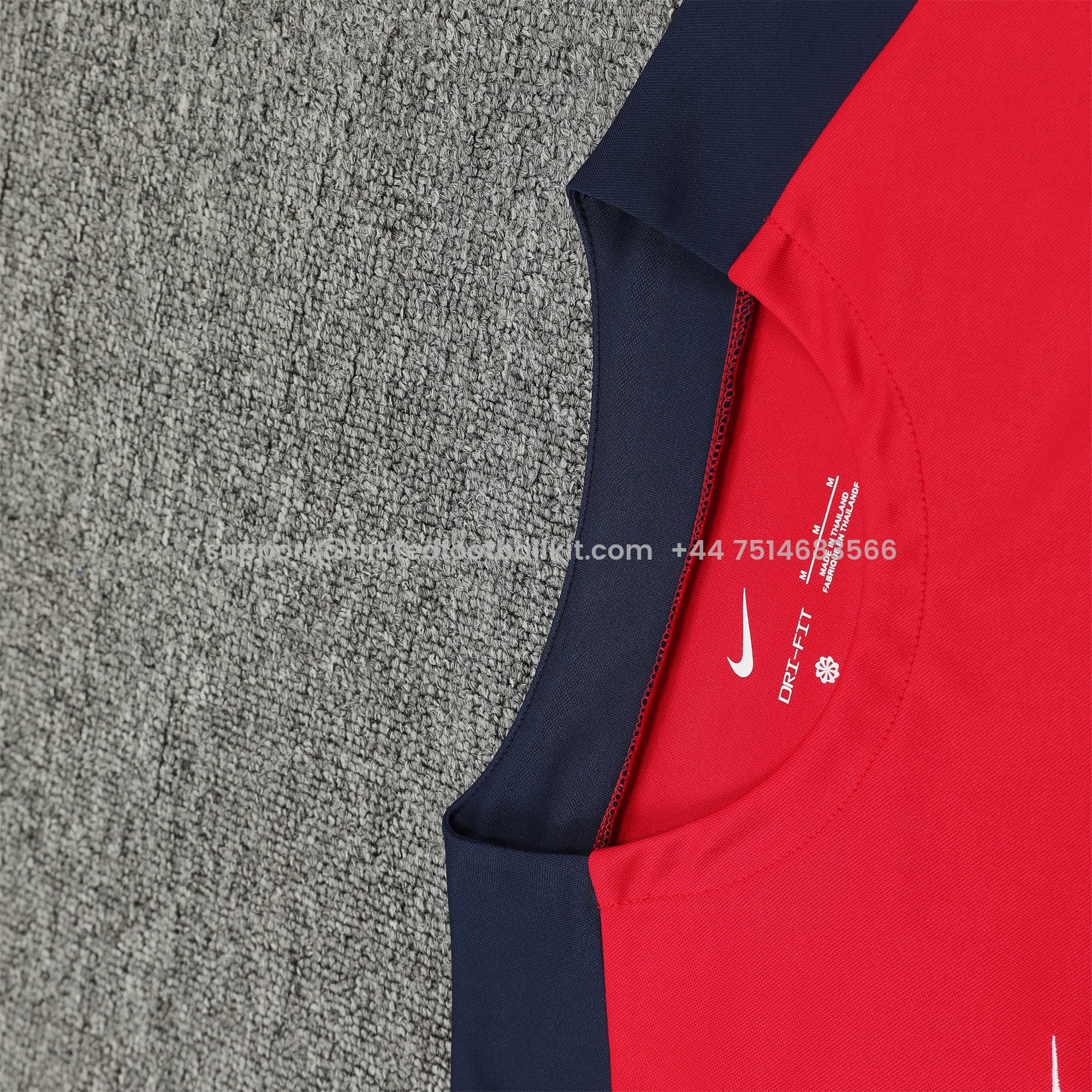 Unitedfootballkit.com | Atletico Madrid 24-25 Vest Training Set - Red -Customize Name, Number and Patch | Worldwide Shipping