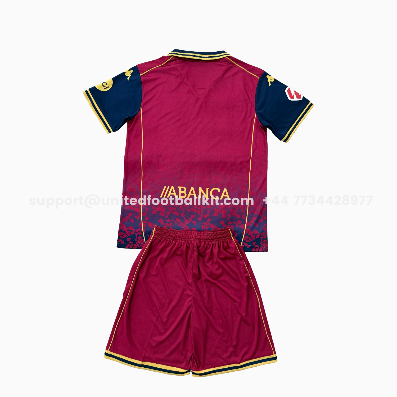 Unitedfootballkit.com | Deportivo de La Coruña 25-26 Away Kids Kit -Customize Name, Number and Patch | Worldwide Shipping