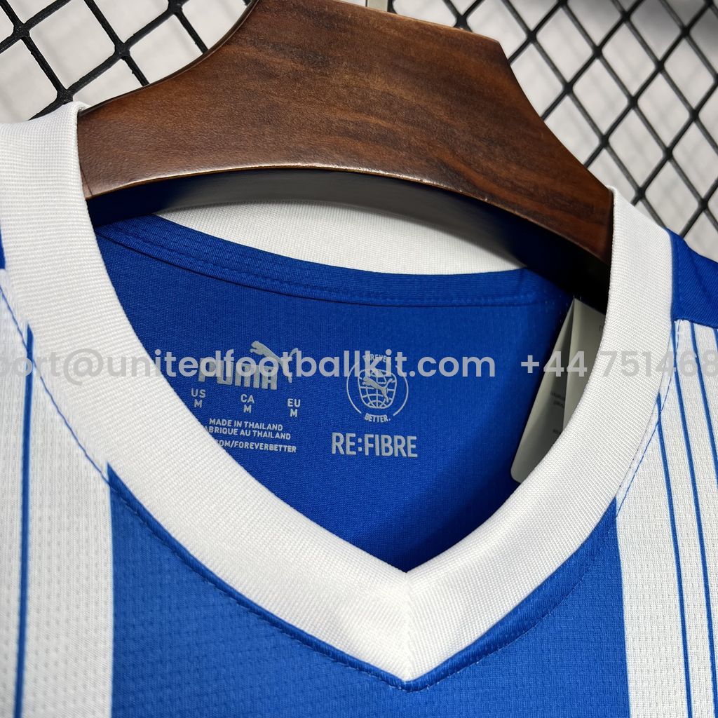 Unitedfootballkit.com | Deportivo Alavés 24-25 Home Stadium Jersey - Fans Version -Customize Name, Number and Patch | Worldwide Shipping