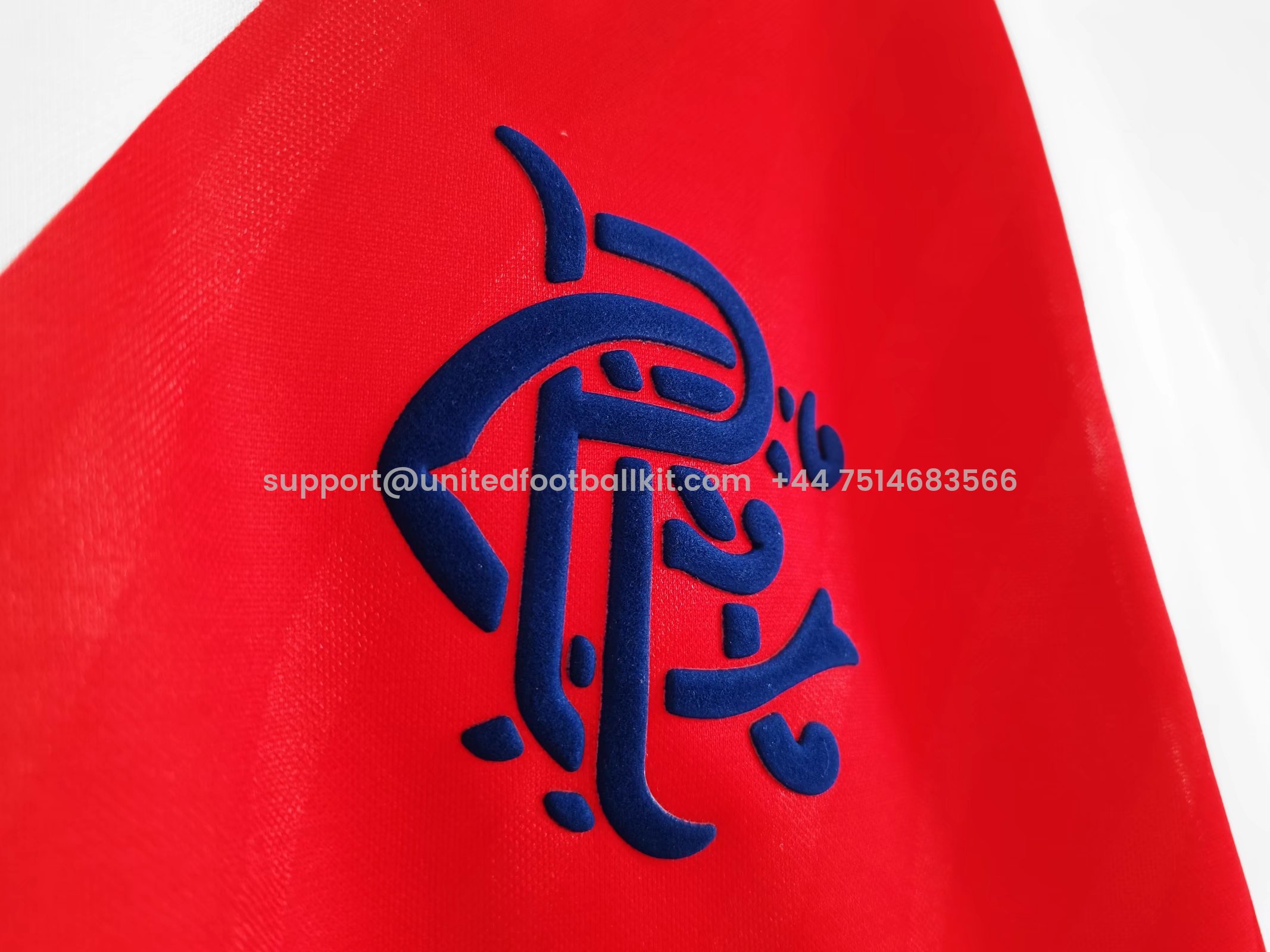 Unitedfootballkit.com | Retro Glasgow Rangers 1987-88 Away Stadium Jersey -Customize Name, Number and Patch | Worldwide Shipping