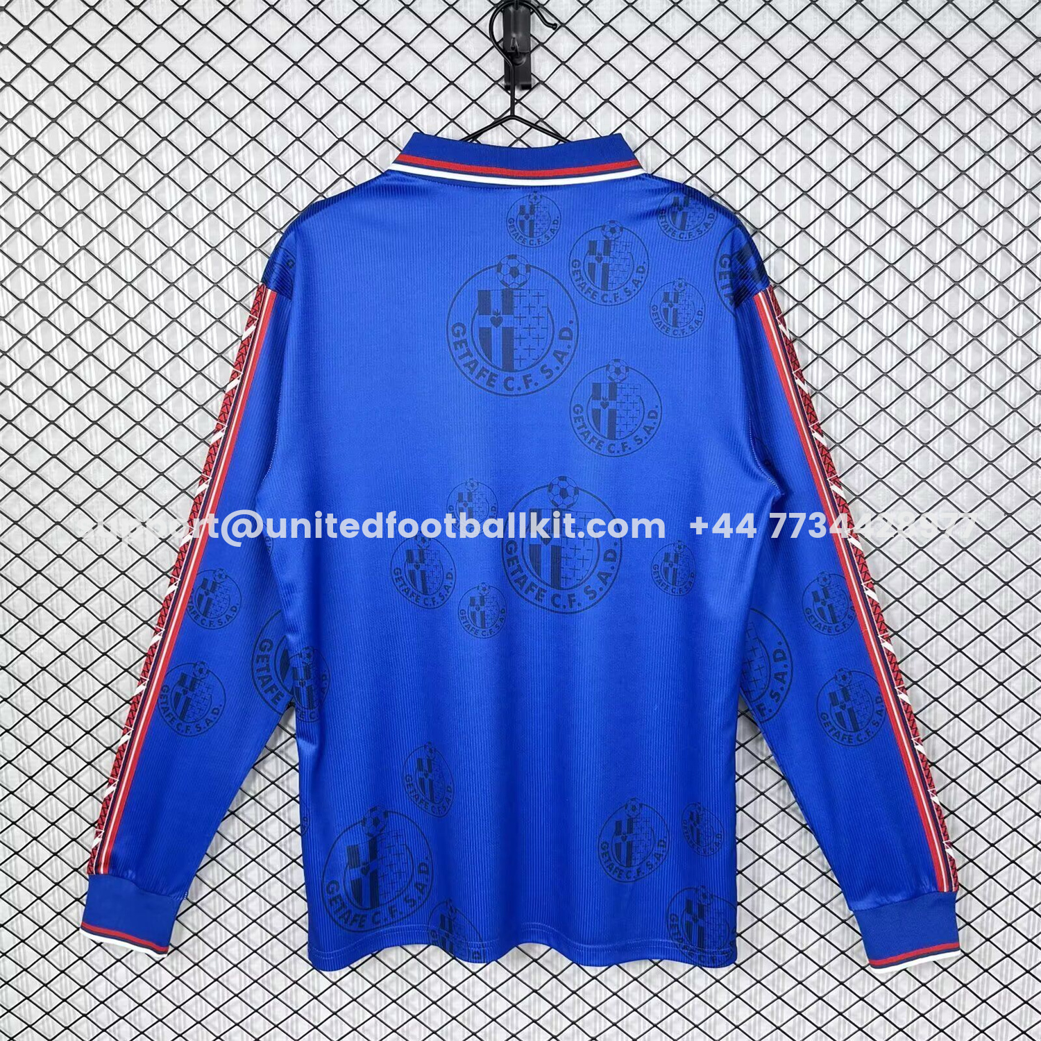Unitedfootballkit.com | Retro Getafe 1998-99 Home Long Sleeves Jersey -Customize Name, Number and Patch | Worldwide Shipping