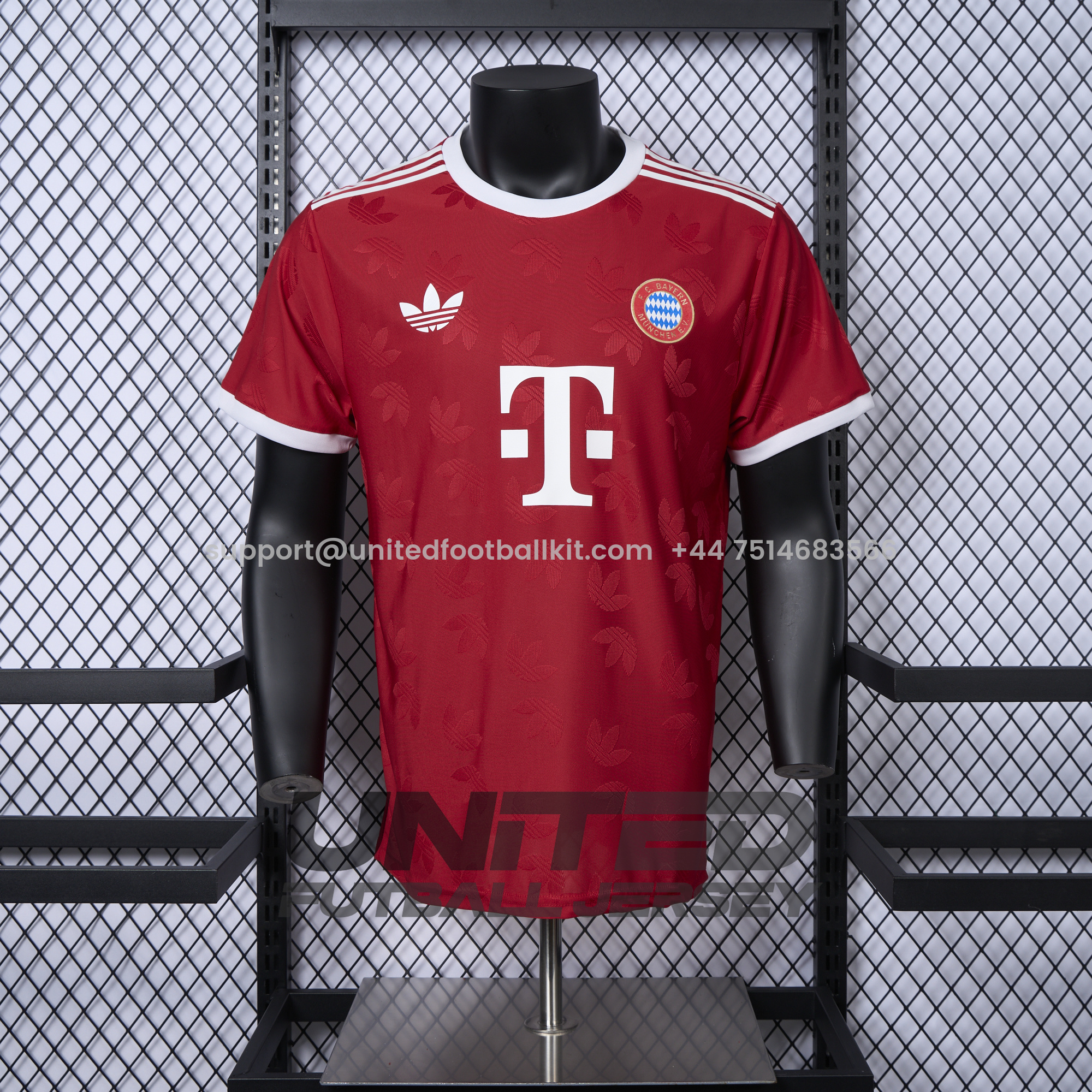 Unitedfootballkit.com | Bayern Munich 24-25 Red Training Jersey - Player Version -Customize Name, Number and Patch | Worldwide Shipping