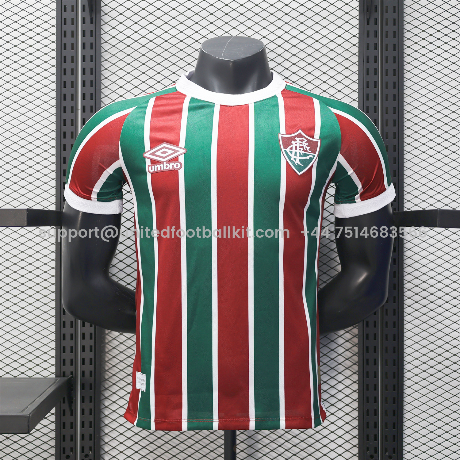 Unitedfootballkit.com | Fluminense 25-26 Home Jersey - Player Version -Customize Name, Number and Patch | Worldwide Shipping