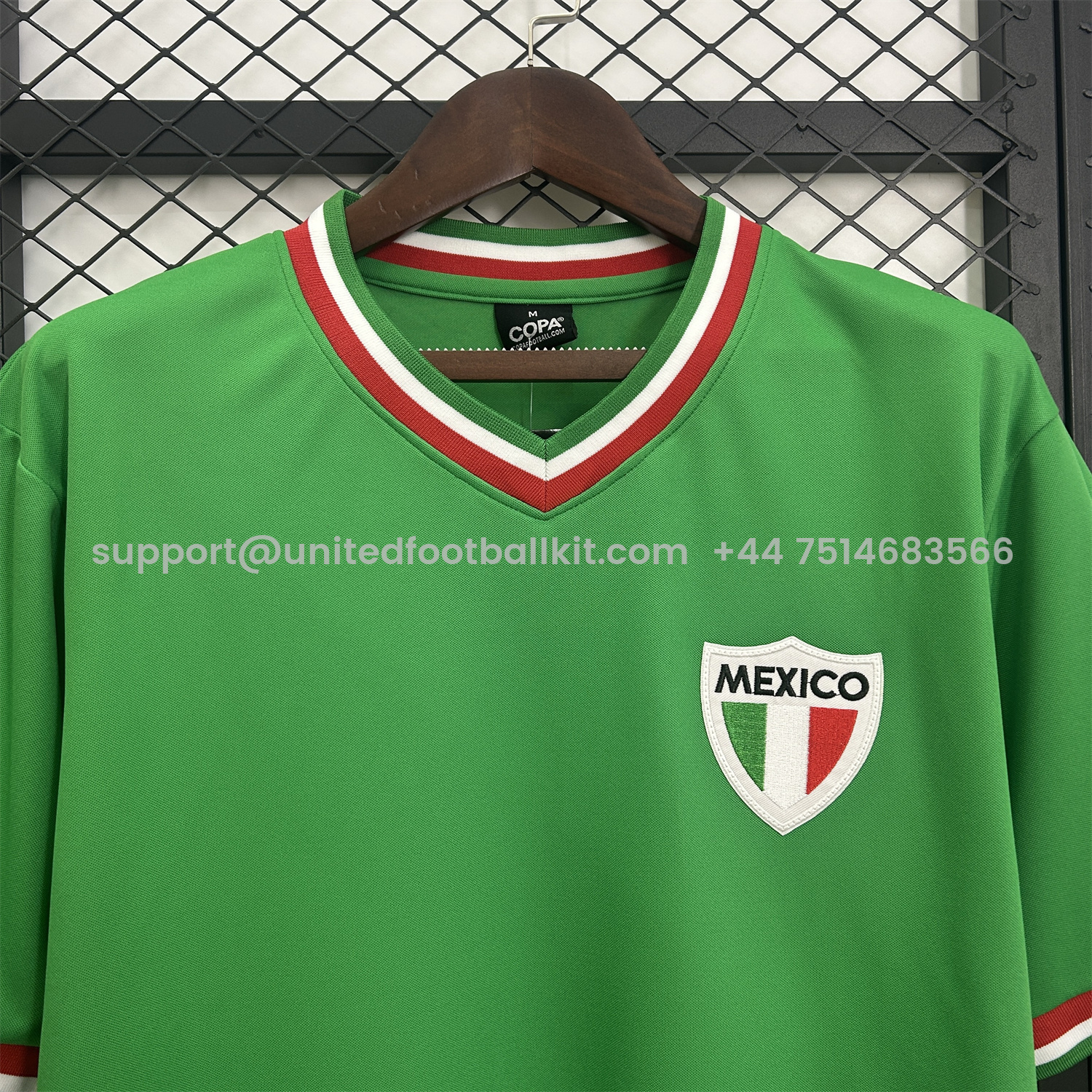 Unitedfootballkit.com | Retro Mexico 1970 Home Stadium Jersey -Customize Name, Number and Patch | Worldwide Shipping