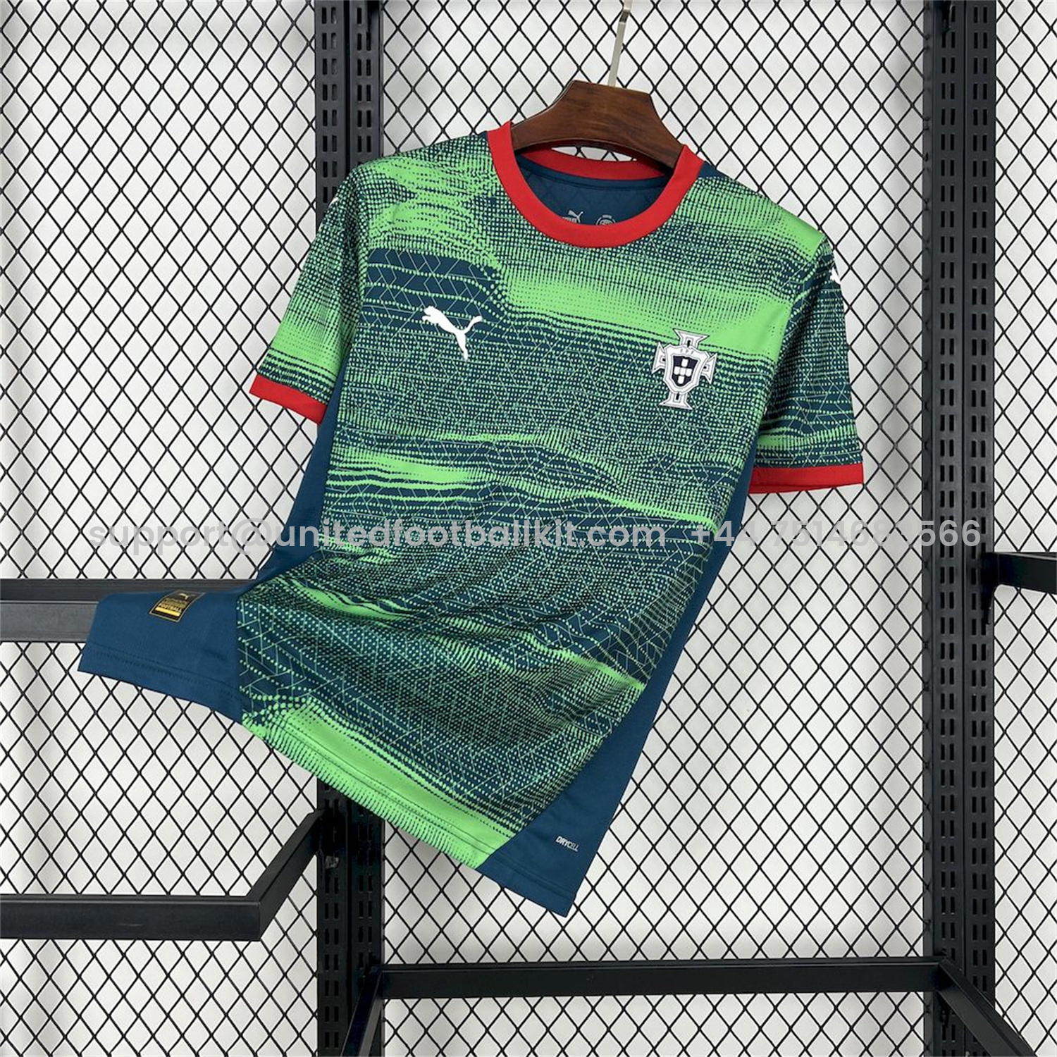 Unitedfootballkit.com | Portugal 2025-26 Green Esports Jersey - Fans Version -Customize Name, Number and Patch | Worldwide Shipping