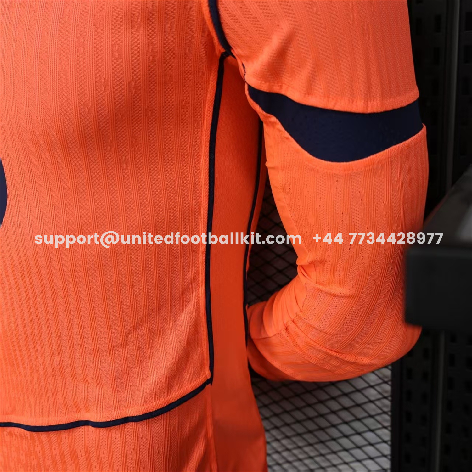Unitedfootballkit.com | Barcelona 25-26 Third Orange Long Sleeves Jersey - Player Version -Customize Name, Number and Patch | Worldwide Shipping