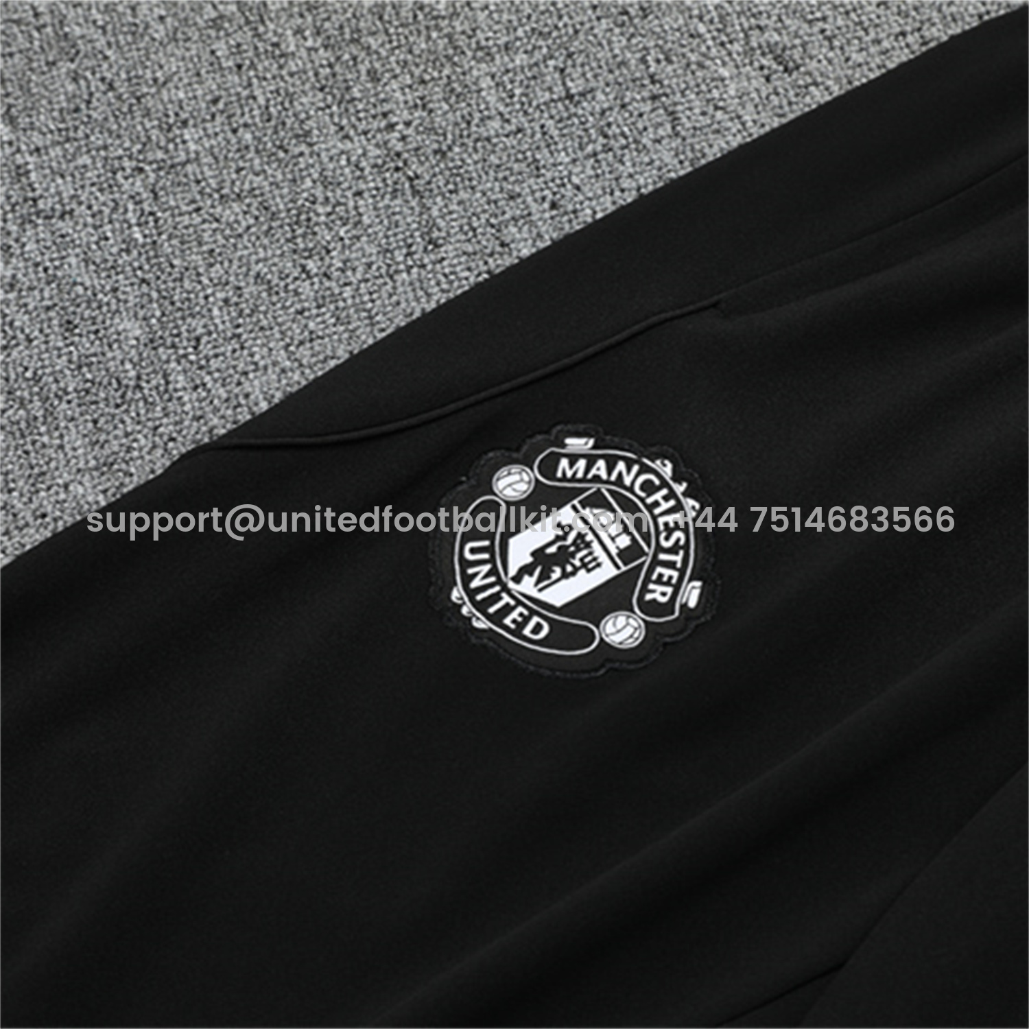 Unitedfootballkit.com | Manchester United 25-26 Long Sleeves Training Set - Purple Top & Black Pants -Customize Name, Number and Patch | Worldwide Shipping