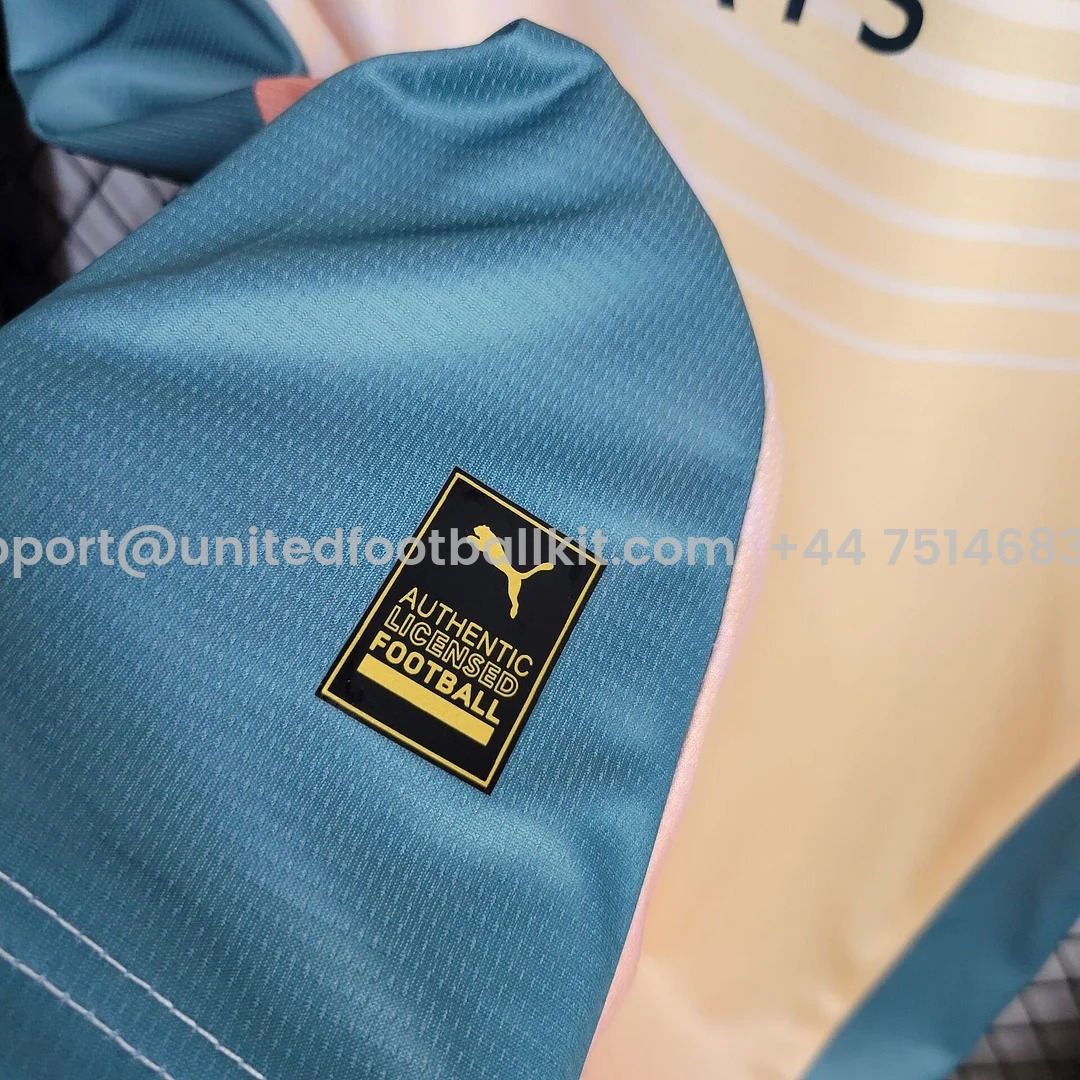 Unitedfootballkit.com | Manchester City 24-25 Fourth Jersey - Fans Version -Customize Name, Number and Patch | Worldwide Shipping