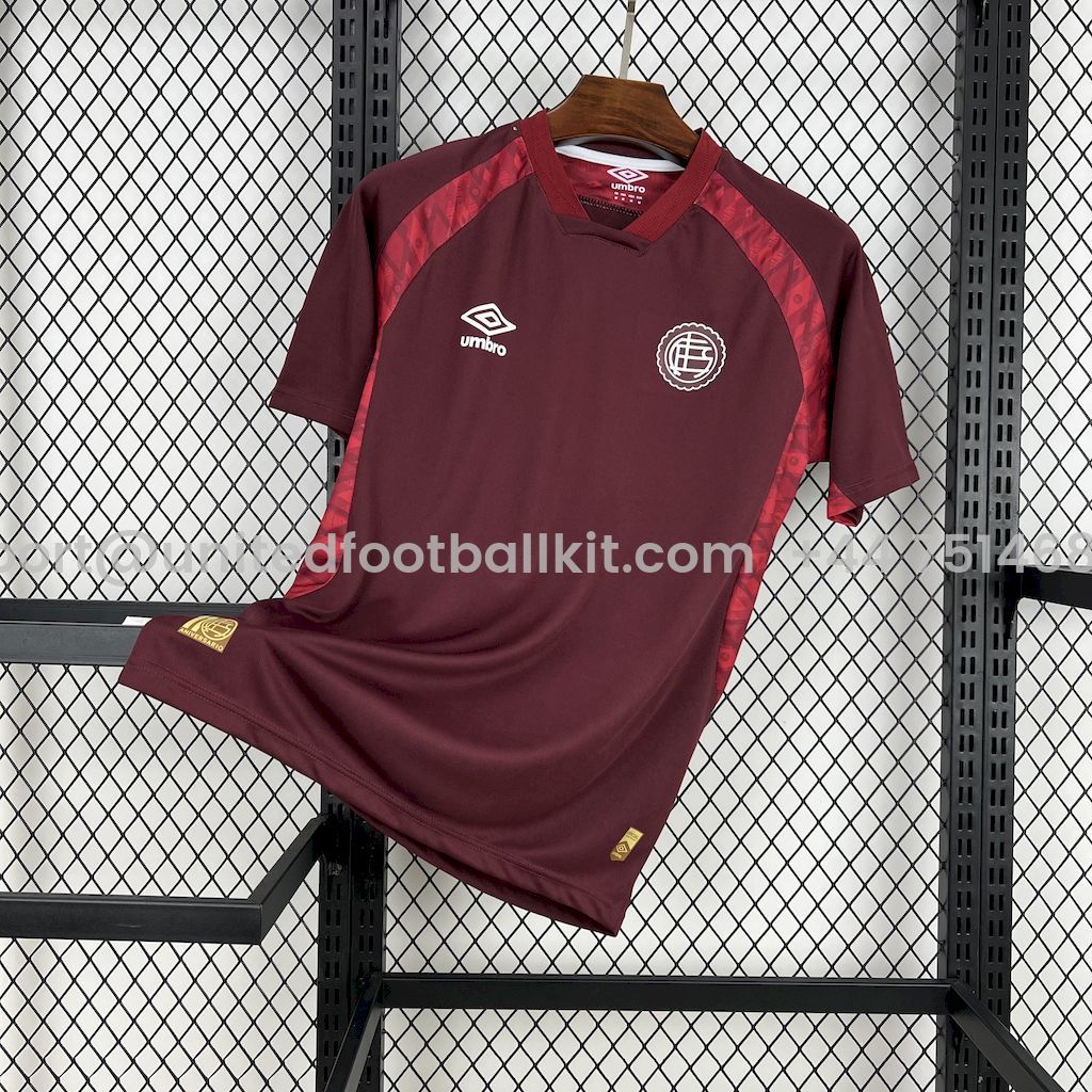 Unitedfootballkit.com | CA Lanús 25-26 Home Unsponsored Jersey - Fans Version -Customize Name, Number and Patch | Worldwide Shipping
