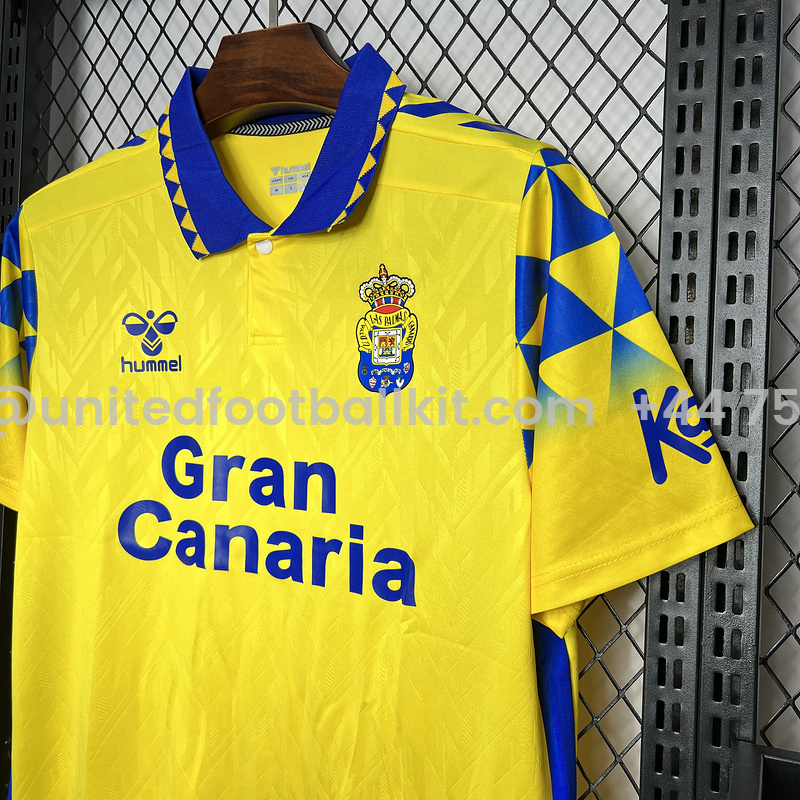 Unitedfootballkit.com | Las Palmas 24-25 Home Stadium Jersey - Fans Version -Customize Name, Number and Patch | Worldwide Shipping