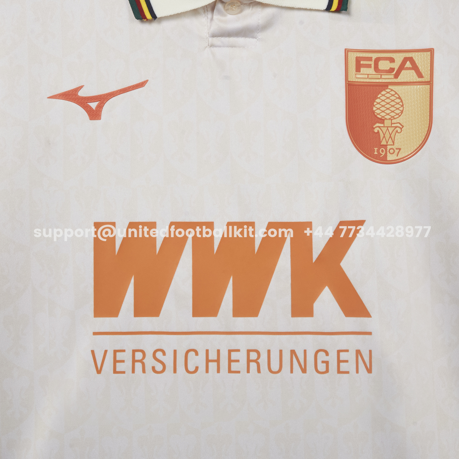 Unitedfootballkit.com | Augsburg 25-26 Pale Yellow Special Jersey - Fans Version -Customize Name, Number and Patch | Worldwide Shipping