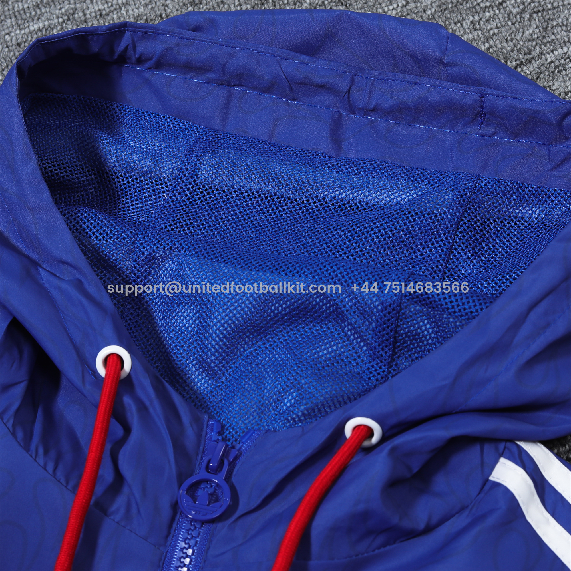 Unitedfootballkit.com | Japan 2024 Vintage Flame '98 Style Hooded Windbreaker - Player Version -Customize Name, Number and Patch | Worldwide Shipping