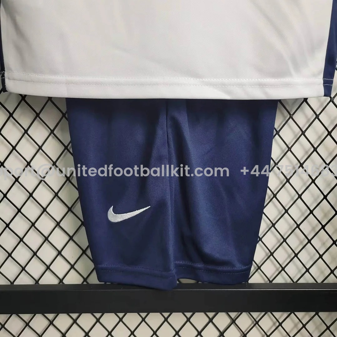 Unitedfootballkit.com | England 2024 Home Stadium Kids Kit -Customize Name, Number and Patch | Worldwide Shipping
