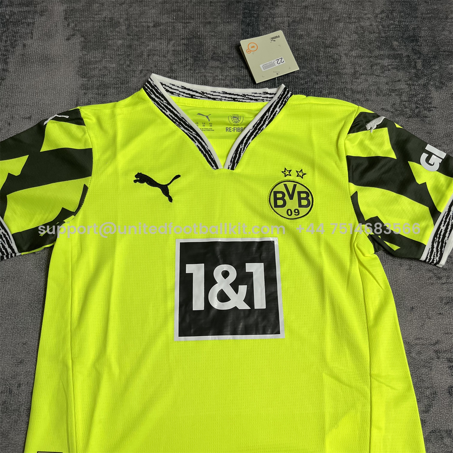 Unitedfootballkit.com | Dortmund 24-25 Yellow Alert Special Edition Kids Kit with Black Shorts -Customize Name, Number and Patch | Worldwide Shipping