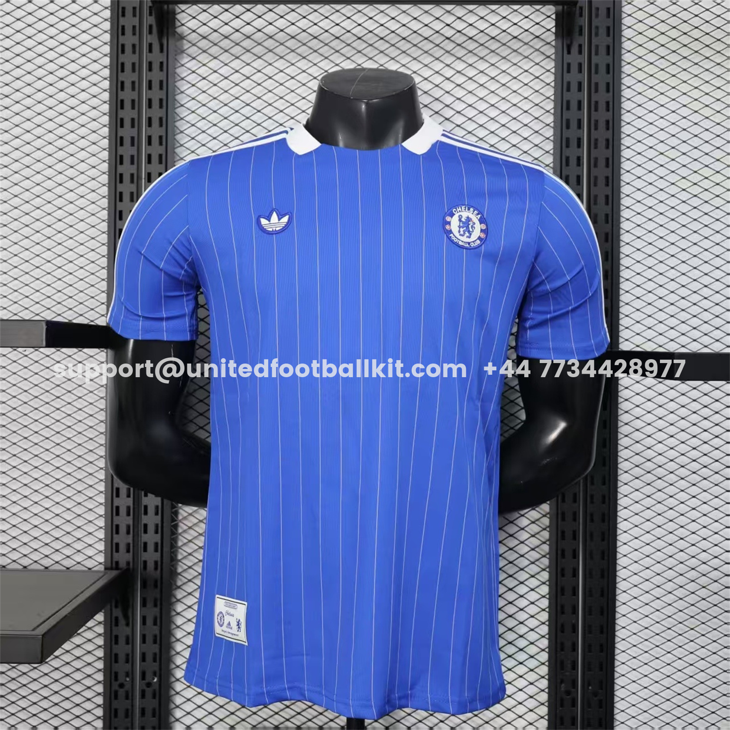 Unitedfootballkit.com | C.H.E.L.S.E.A 25-26 Icon Range Travel Special Edition Blue Jersey - Player Version -Customize Name, Number and Patch | Worldwide Shipping