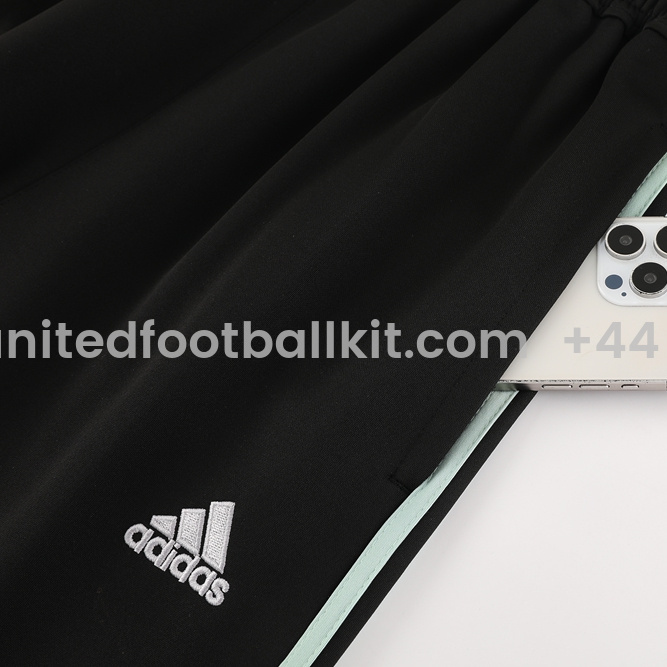 Unitedfootballkit.com | Real Madrid 24-25 Originals LFSTLR Jacket Training Tracksuit - Black and Light Green -Customize Name, Number and Patch | Worldwide Shipping