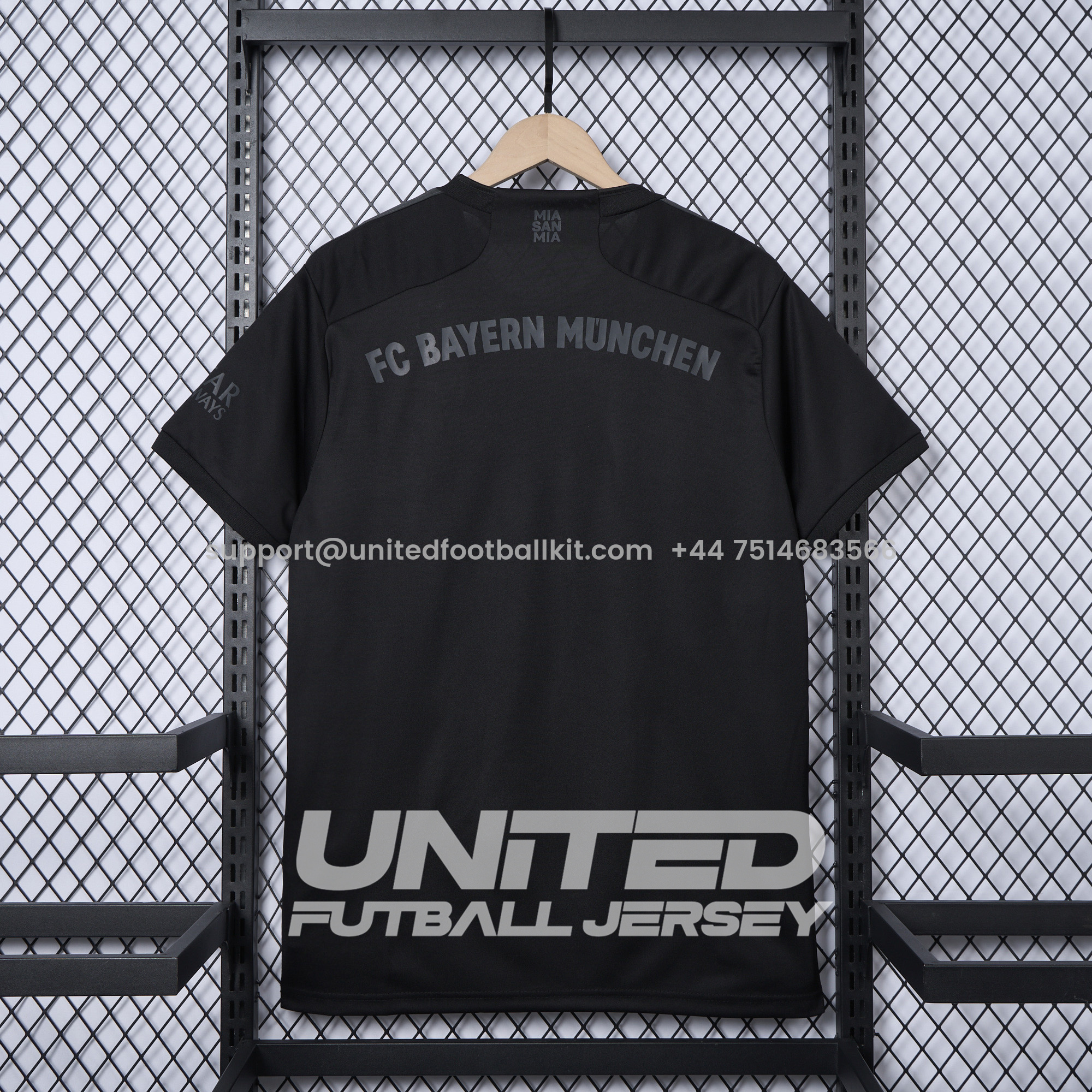 Unitedfootballkit.com | Bayern Munich 24-25 Pure Black Special Edition Jersey - Fans Version -Customize Name, Number and Patch | Worldwide Shipping