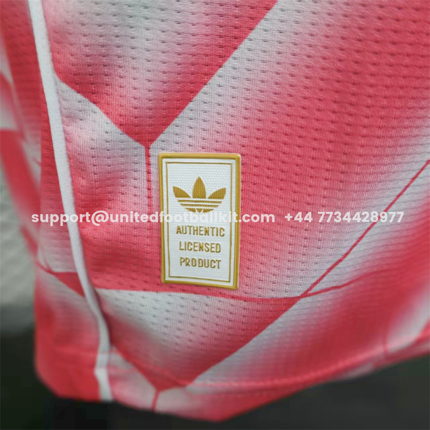 Unitedfootballkit.com | Real Madrid 25-26 Refracted Pink Light White Special Jersey - Player Version -Customize Name, Number and Patch | Worldwide Shipping