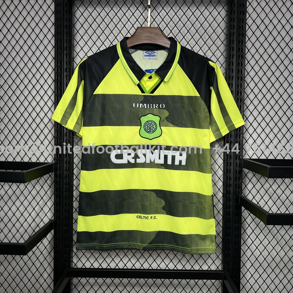 Unitedfootballkit.com | Retro Celtic 1996-97 Away Jersey -Customize Name, Number and Patch | Worldwide Shipping