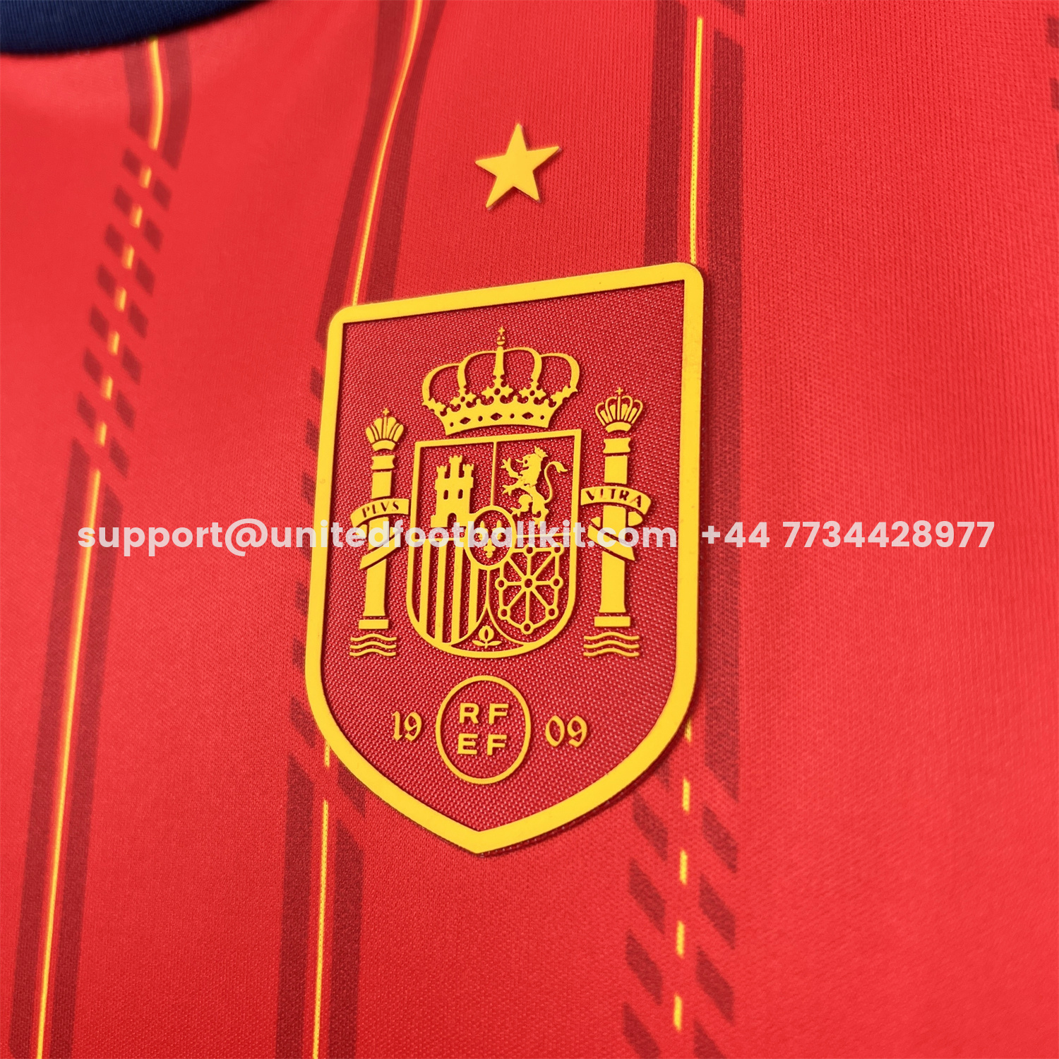 Unitedfootballkit.com | Spain 2026 Home Kids Kit -Customize Name, Number and Patch | Worldwide Shipping