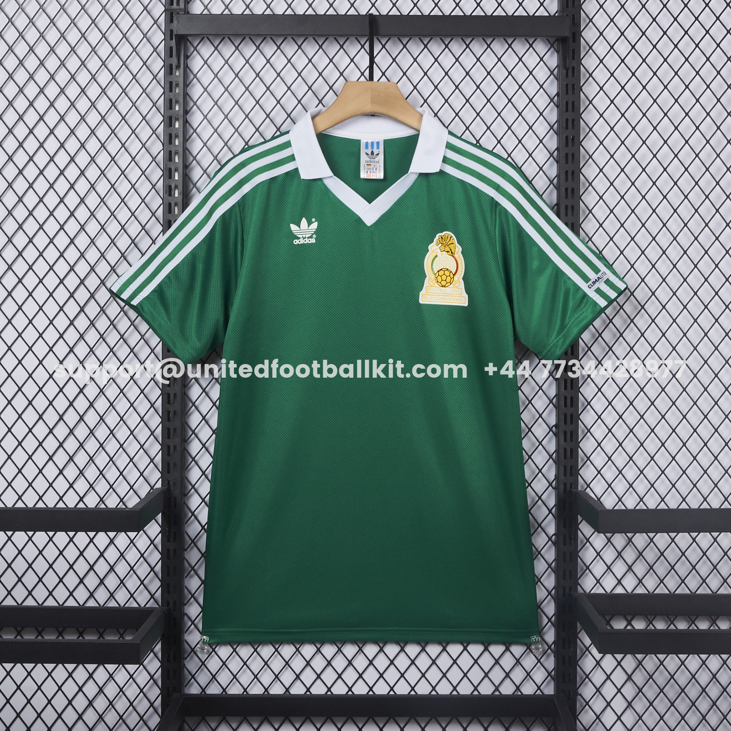 Unitedfootballkit.com | Retro Mexico 1986 Home Jersey - Fans Version -Customize Name, Number and Patch | Worldwide Shipping
