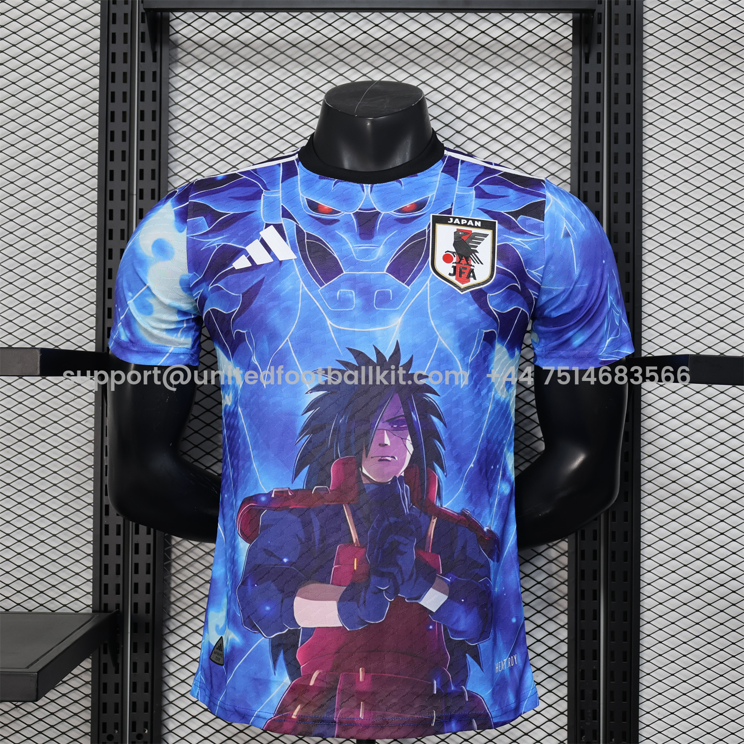 Unitedfootballkit.com | Japan 25-26 Uchiha Madara Susanoo Blue Special Jersey - Player Version -Customize Name, Number and Patch | Worldwide Shipping