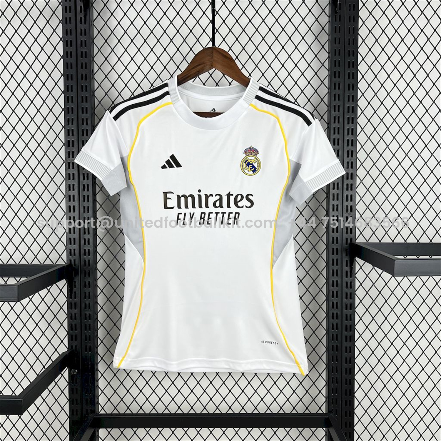 Unitedfootballkit.com | Women's Real Madrid 25-26 Home Jersey -Customize Name, Number and Patch | Worldwide Shipping