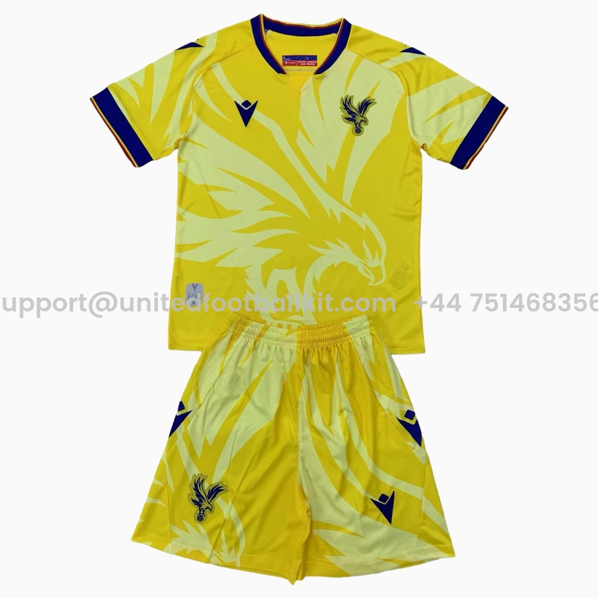 Unitedfootballkit.com | Crystal Palace 24-25 Away Kids Kit -Customize Name, Number and Patch | Worldwide Shipping