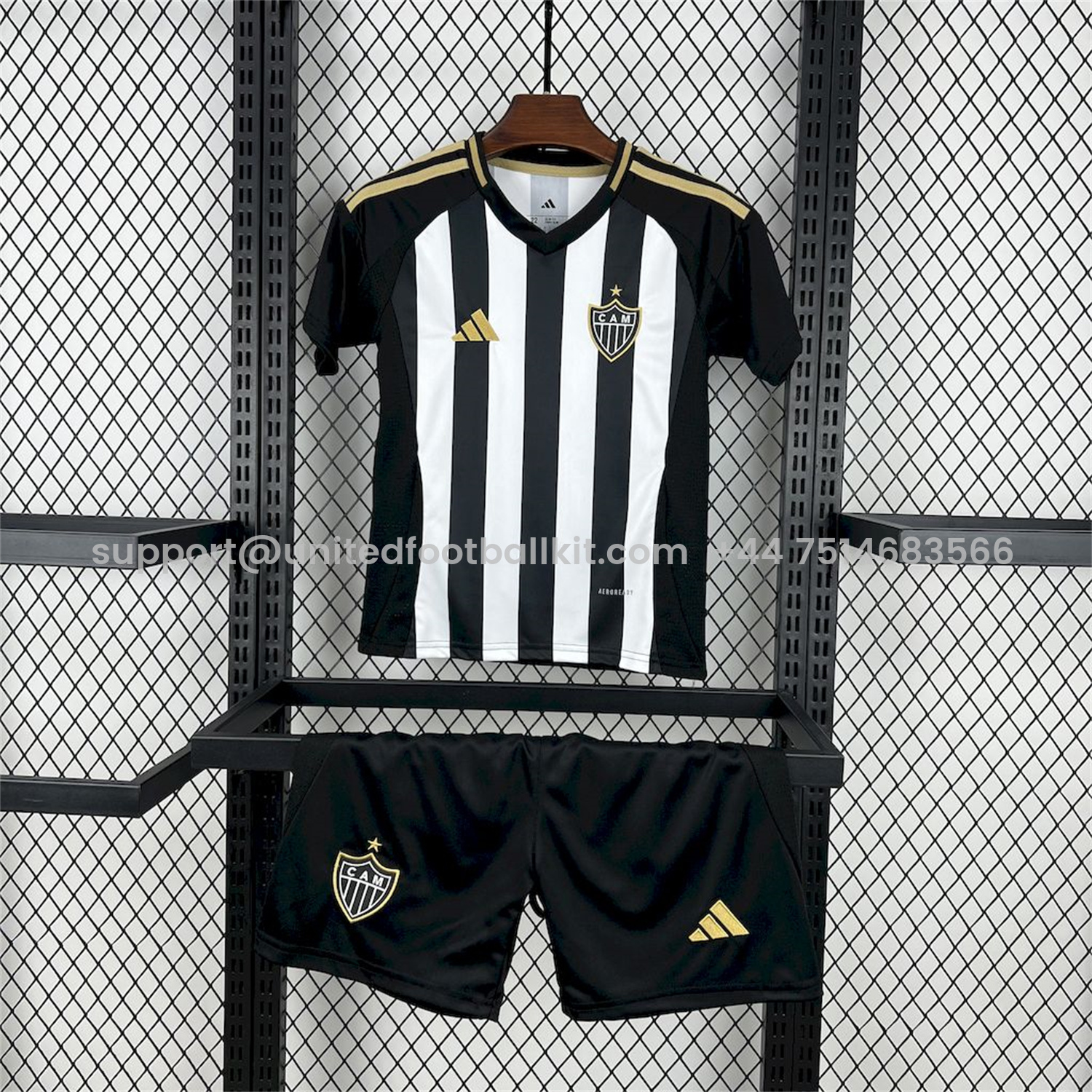 Unitedfootballkit.com | Atletico Mineiro 25-26 Home Unsponsored Kids Kit -Customize Name, Number and Patch | Worldwide Shipping